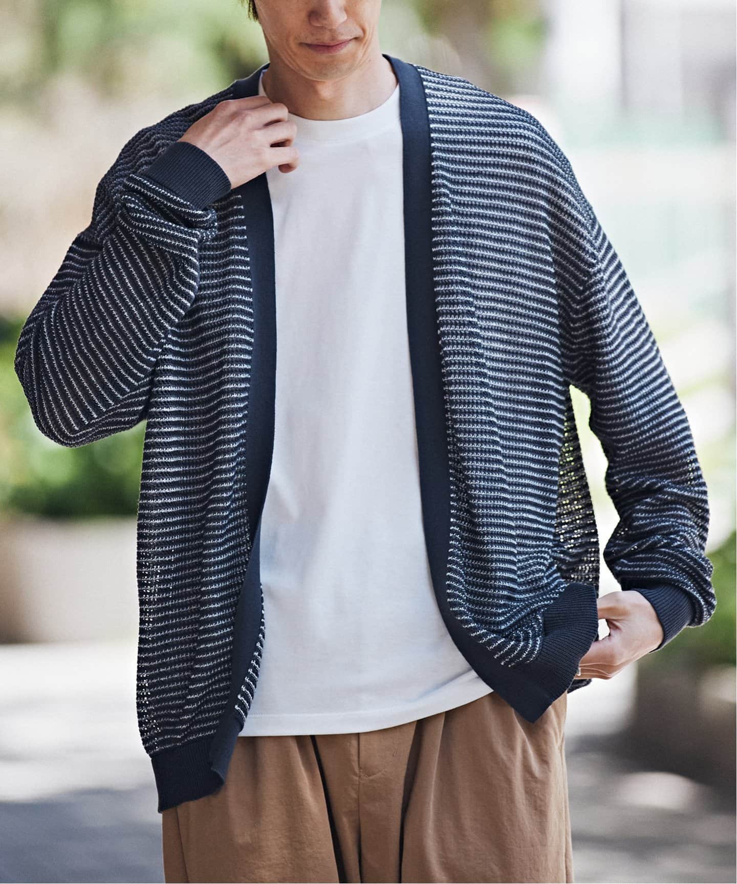 BC.STOCK ニット セーター 「2点セット」 AIRTOWNE MILLS別注 TWO-TONE クルーネックセーター（ニット