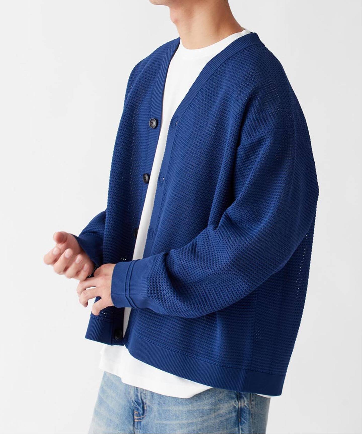 POLYESTER 2INSET カーディガン（カーディガン）｜B.C STOCK（ベーセー