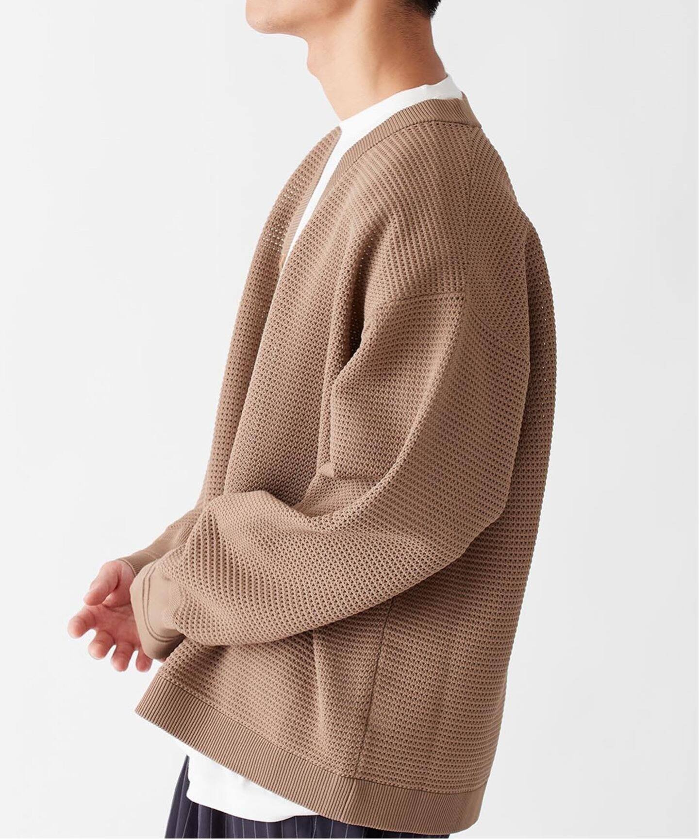 POLYESTER 2INSET カーディガン（カーディガン）｜B.C STOCK（ベーセー