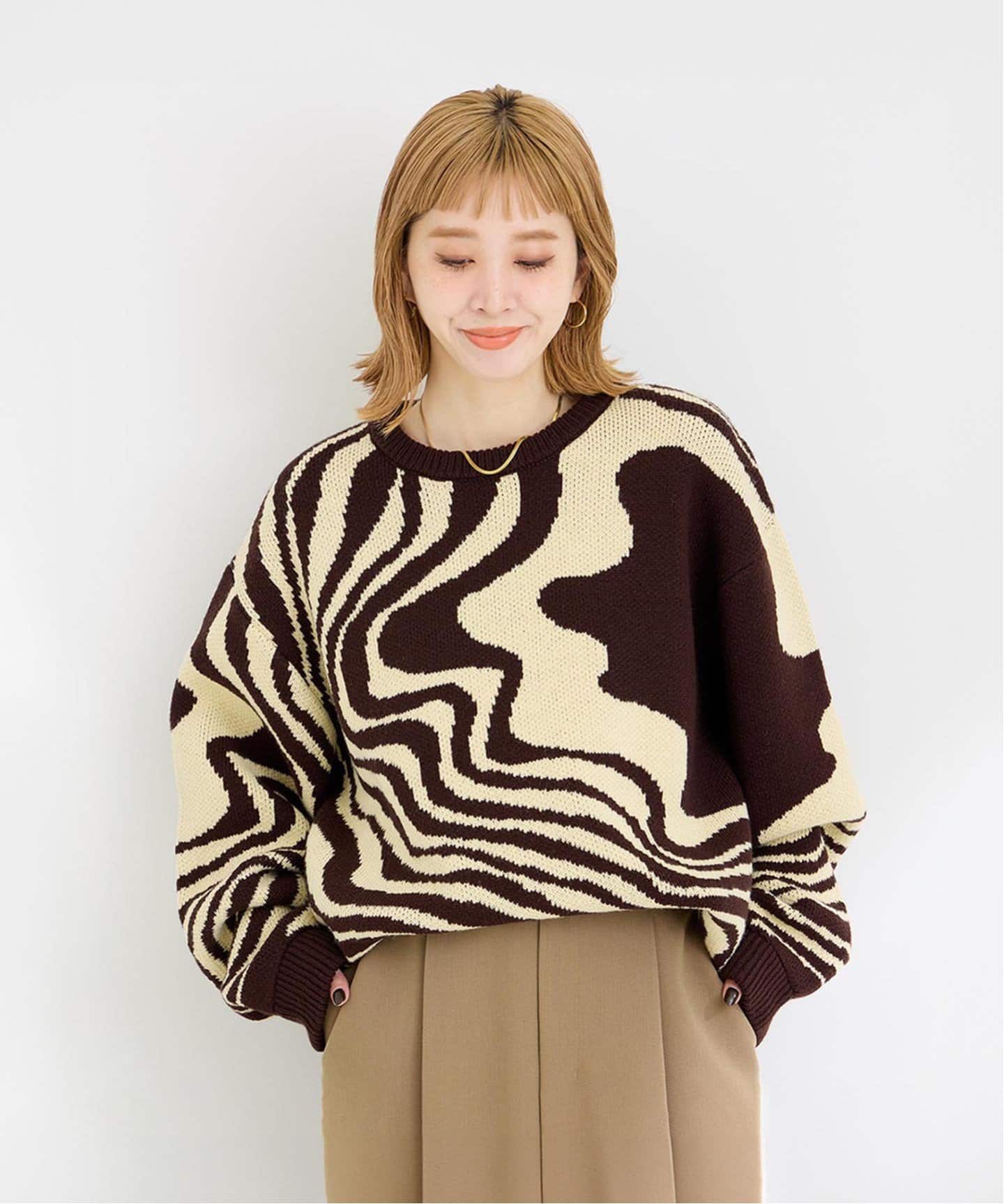 WORMHOLE SWEATER（ニット／セーター）｜B.C STOCK（ベーセーストック