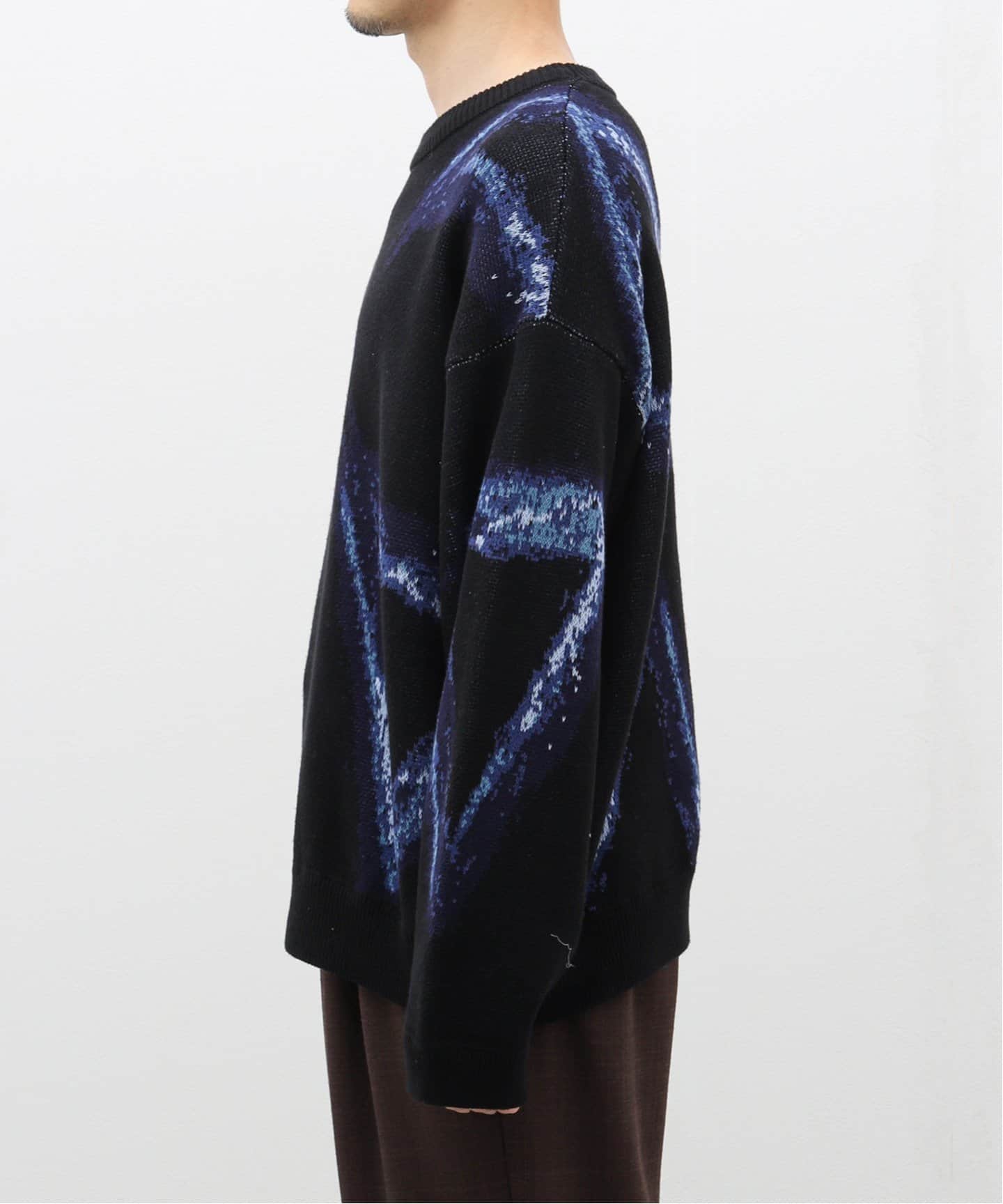 PAINTED Tri. JACQUARD クルーネック（ニット／セーター）｜B.C