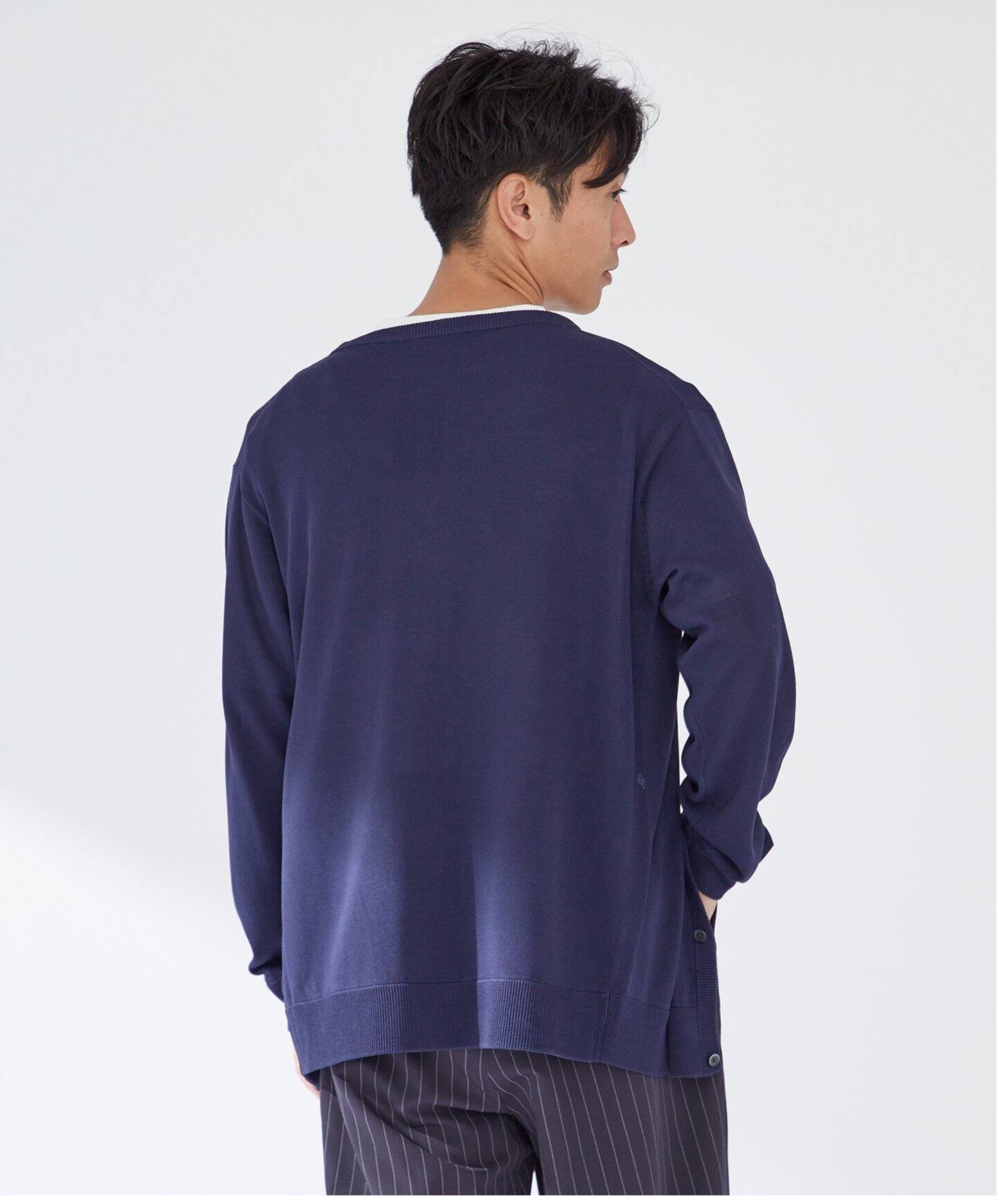 12G LINENLIKE Vネックカーディガン（カーディガン）｜B.C STOCK（ベー