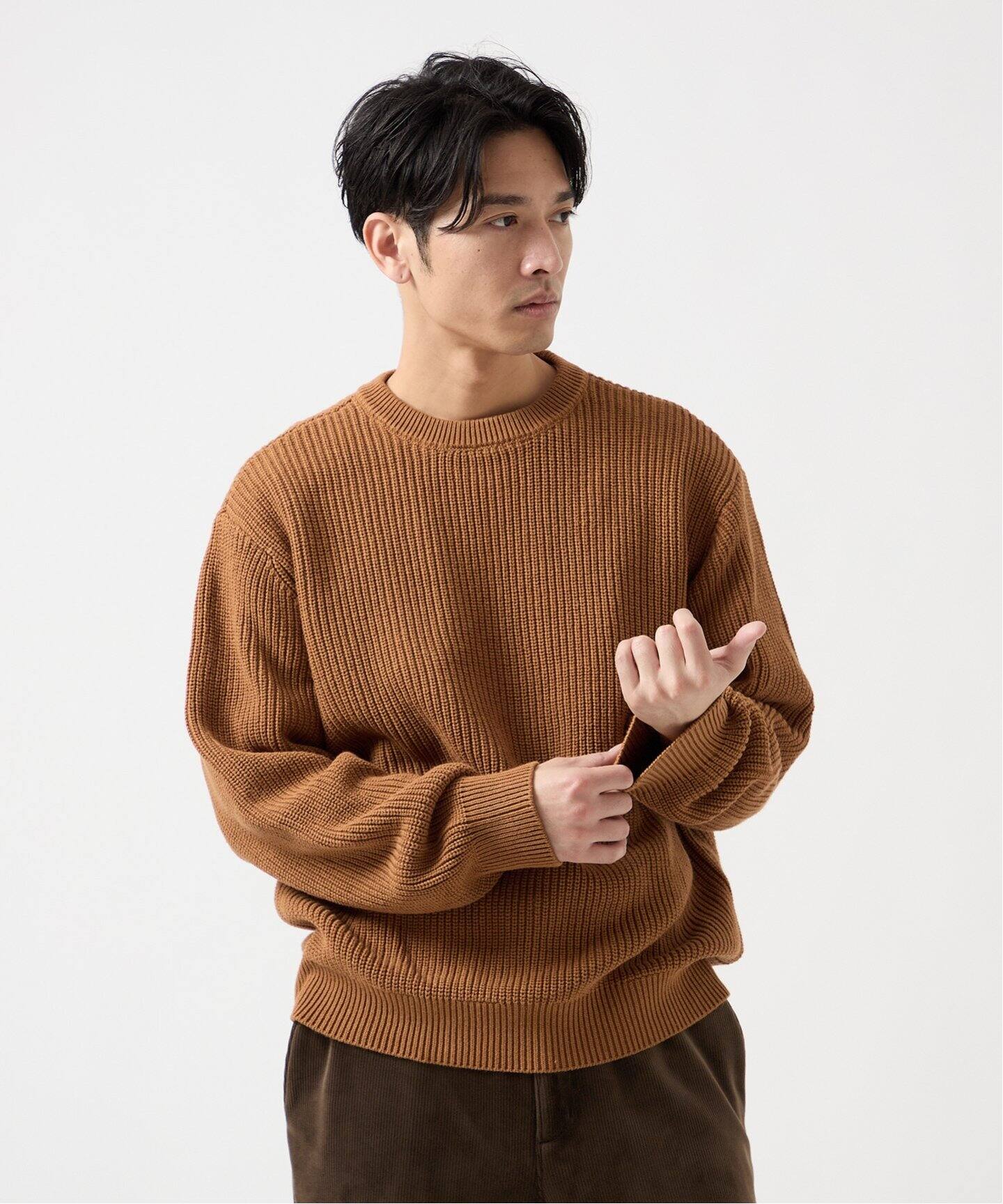 WASHABLE RIB コットンニット（ニット／セーター）｜B.C STOCK（ベー