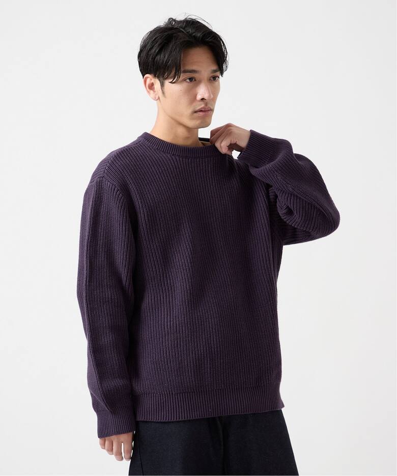 WASHABLE RIB コットンニット（ニット／セーター）｜B.C STOCK（ベー 