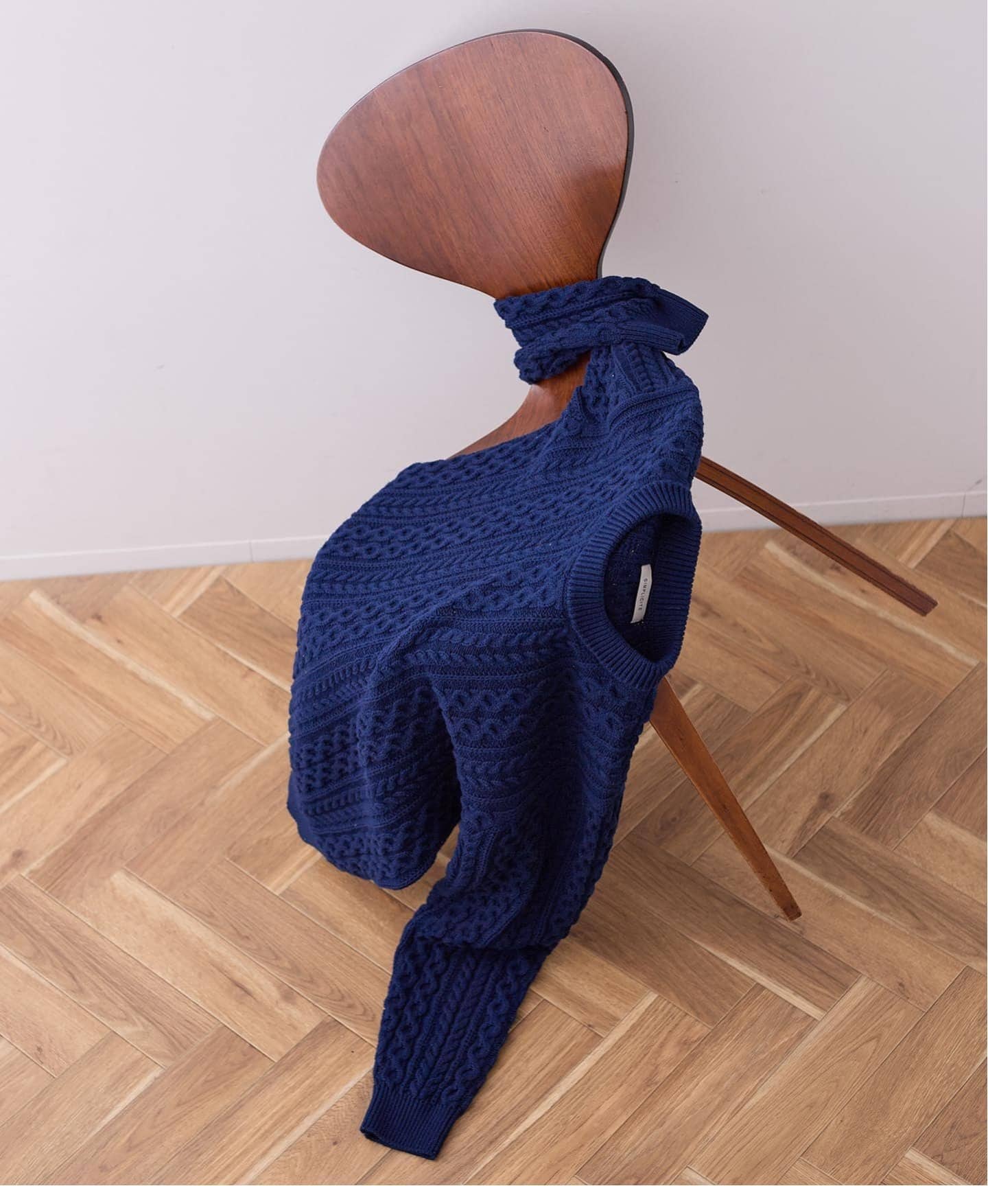 trader bay フィッシャーマンセーター コットンセーター 肉厚 XL 白 Carraig Donn フィッシャーマンセーター MADE IN IRELAND 表記M - 古着