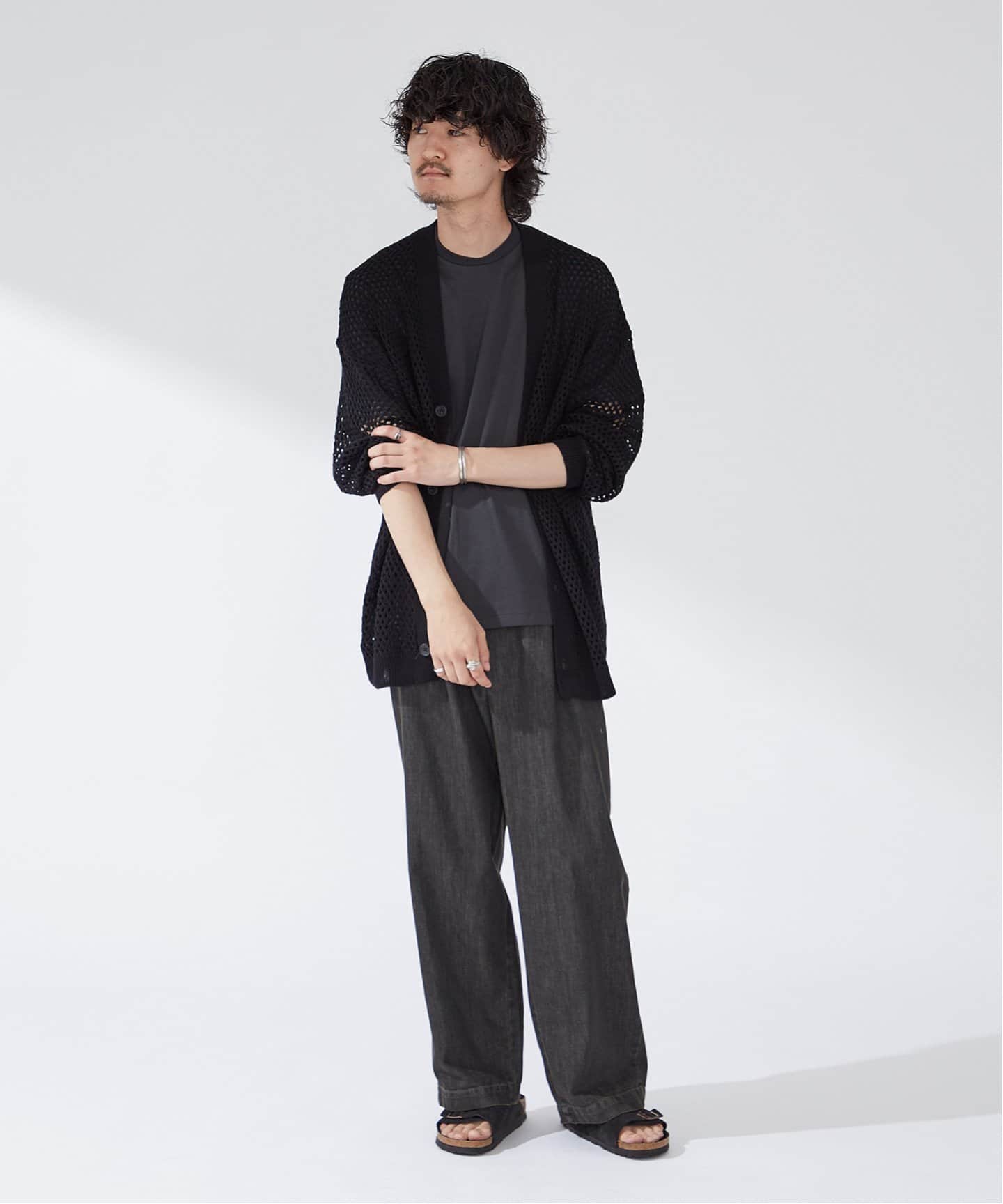 COTTON MESH カーディガン（カーディガン）｜B.C STOCK（ベー