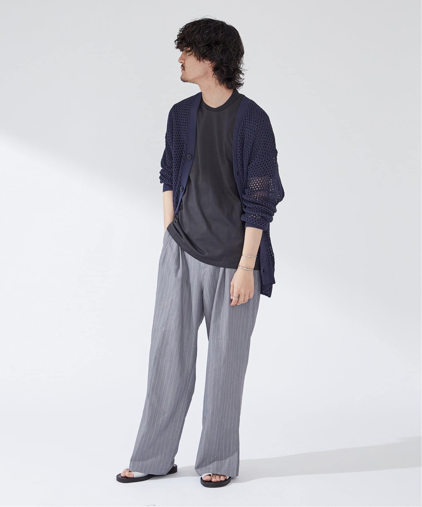 COTTON MESH カーディガン（カーディガン）｜B.C STOCK（ベー