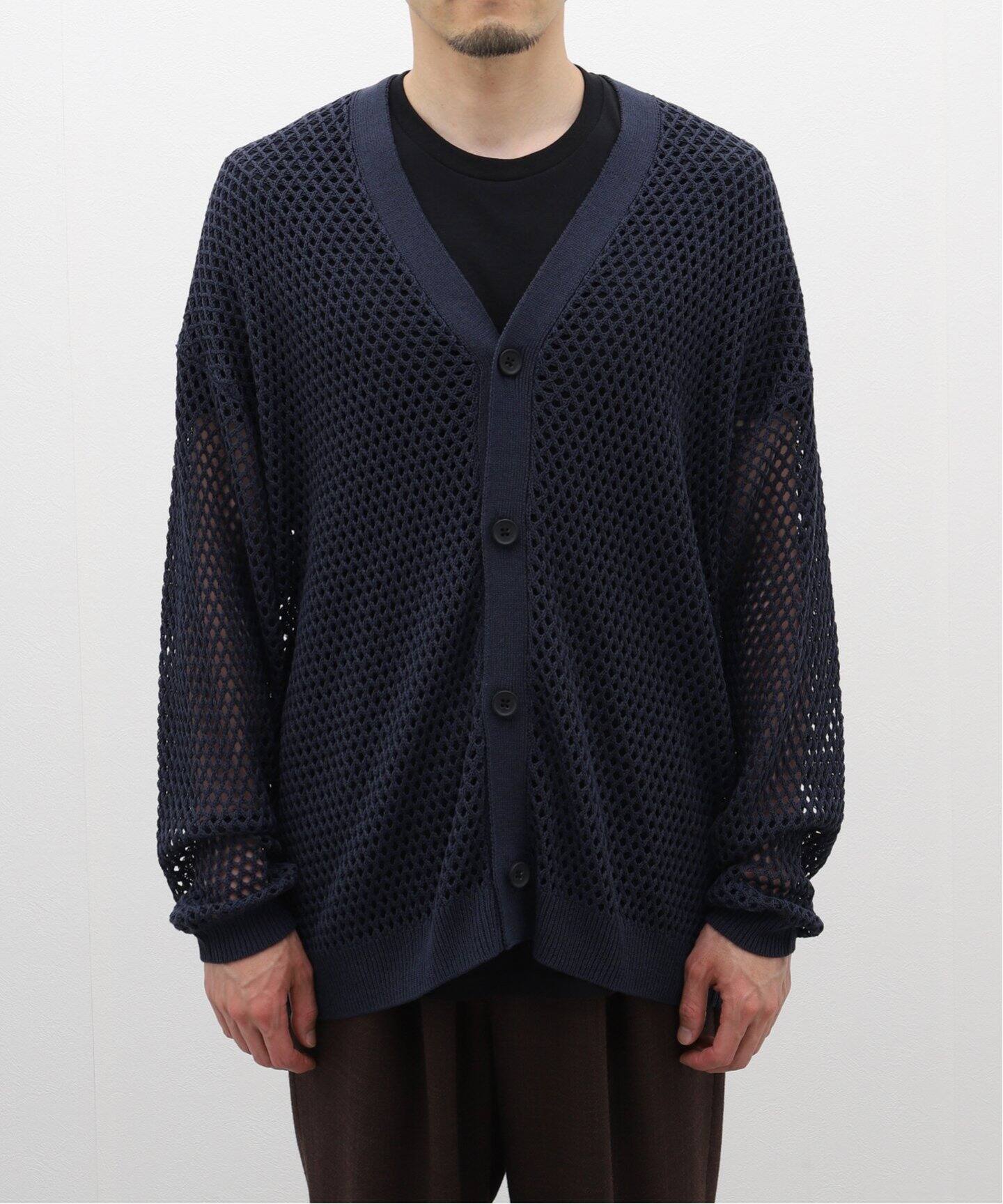 (新品) 25春夏　新作　COTTON MESH カーディガン Mサイズ 新品) 25春夏 新作 COTTON MESH カーディガン Mサイズ