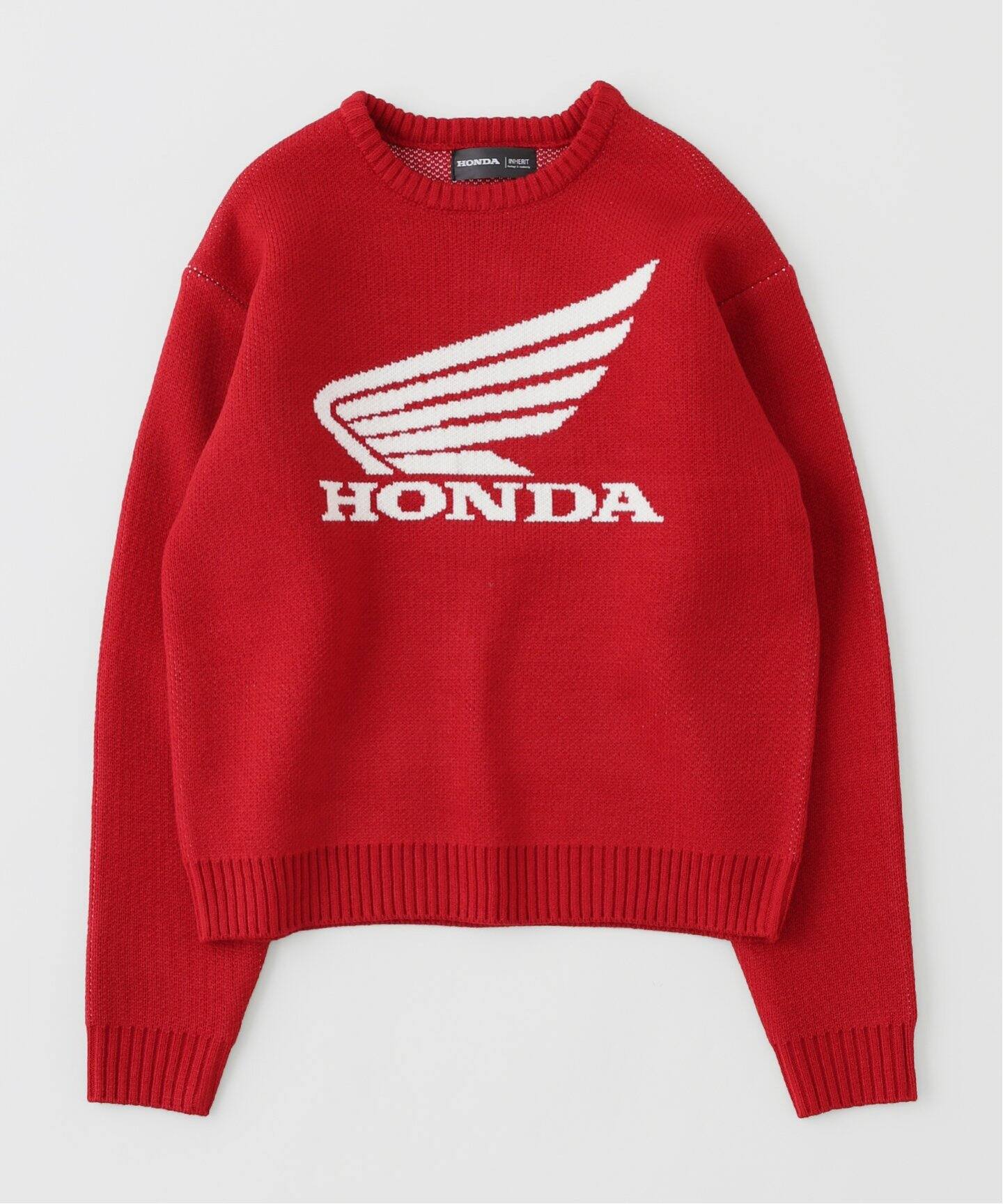HONDA / ホンダ】別注 ロゴジャガードクルーネックニット（ニット 