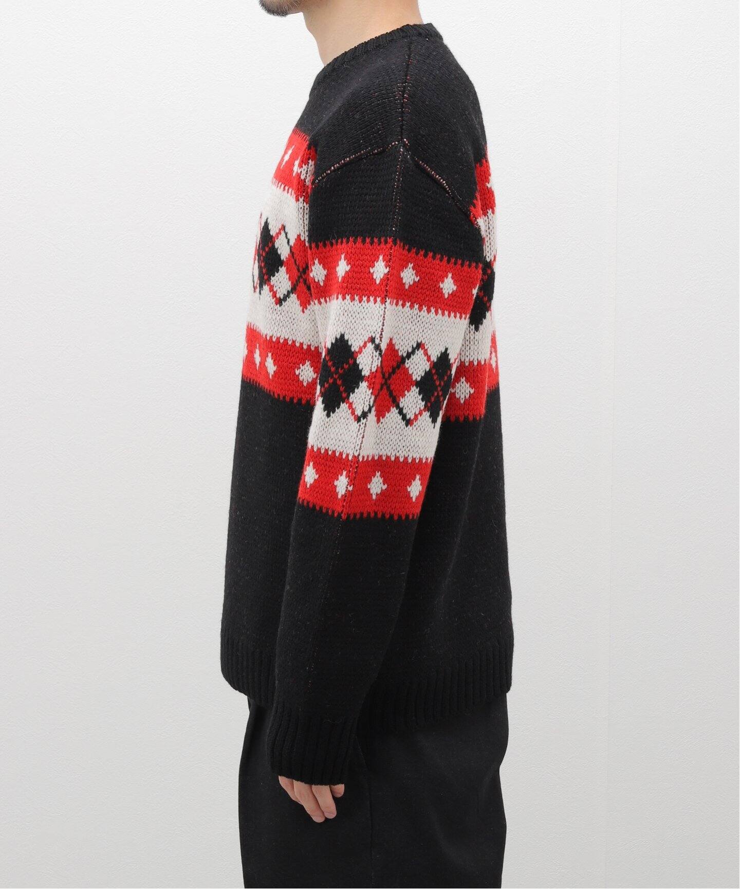NEEDLES / ニードルズ Crew Neck Sweater - Argyle（ニット／セーター 