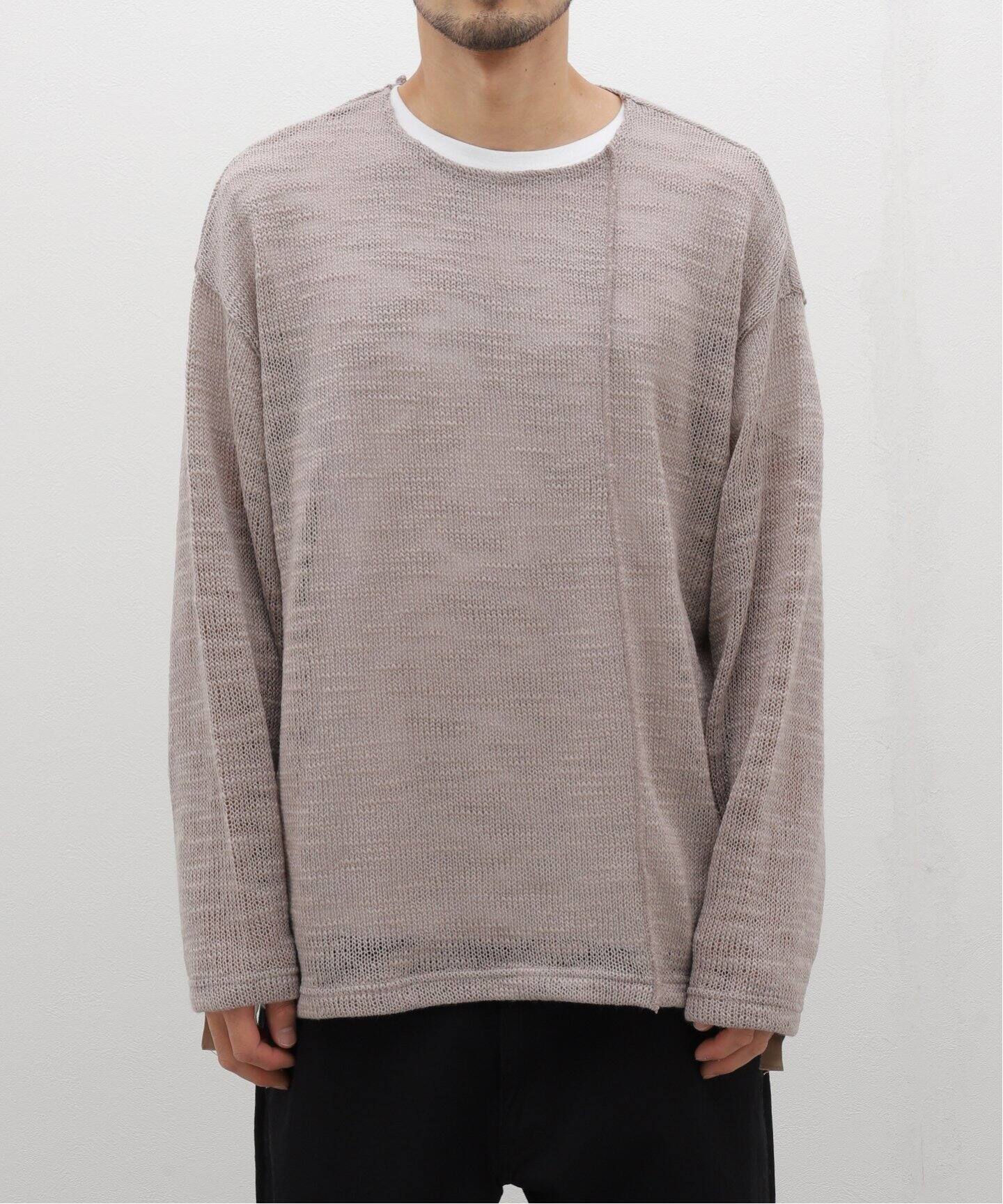 Name. WOOL MESH LOOSE SLEEVE ボートネックカットソー | ヤマダウェブコム