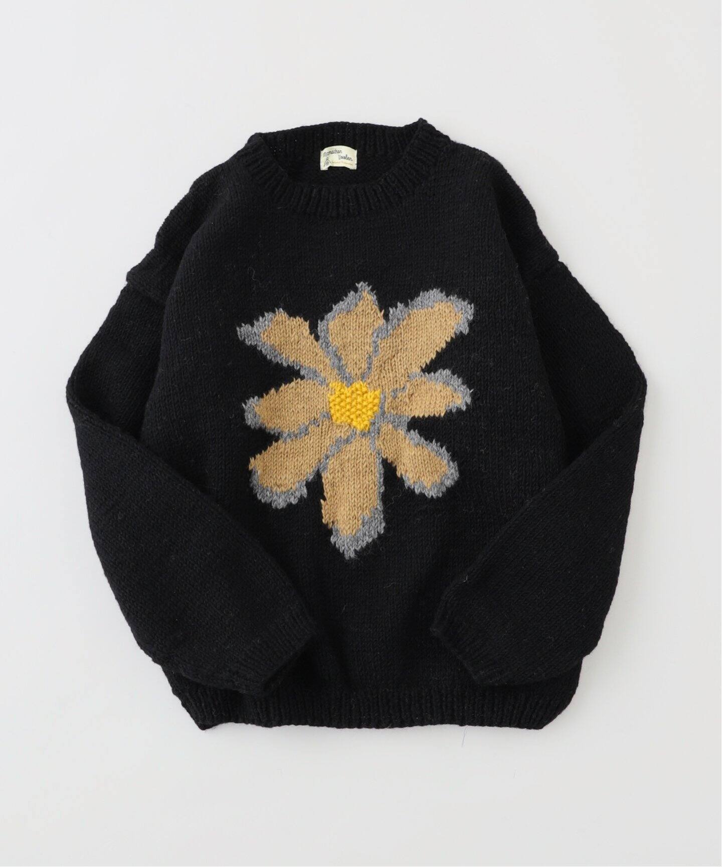 MacMahon Knitting Mills 】 +【Niche.】 Crew Neck Knit-Flower 