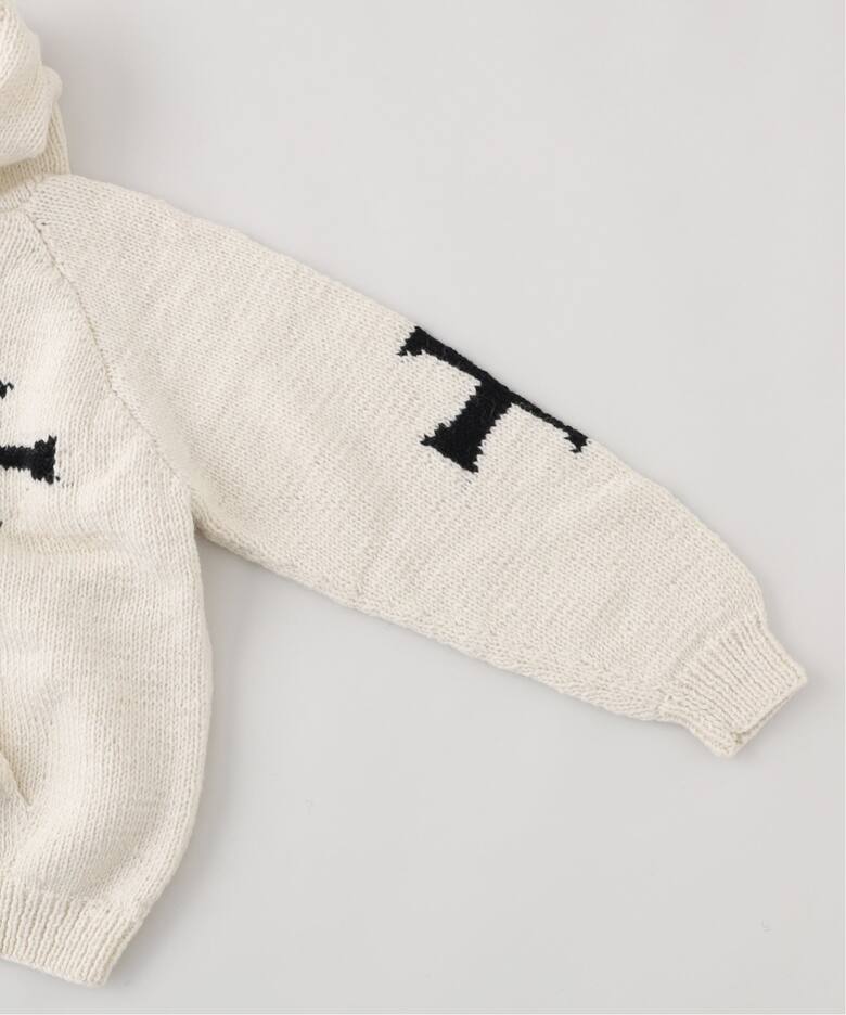 MacMahon Knitting Mills 】 +【Niche.】 Hooded Zip Knit-Cross 