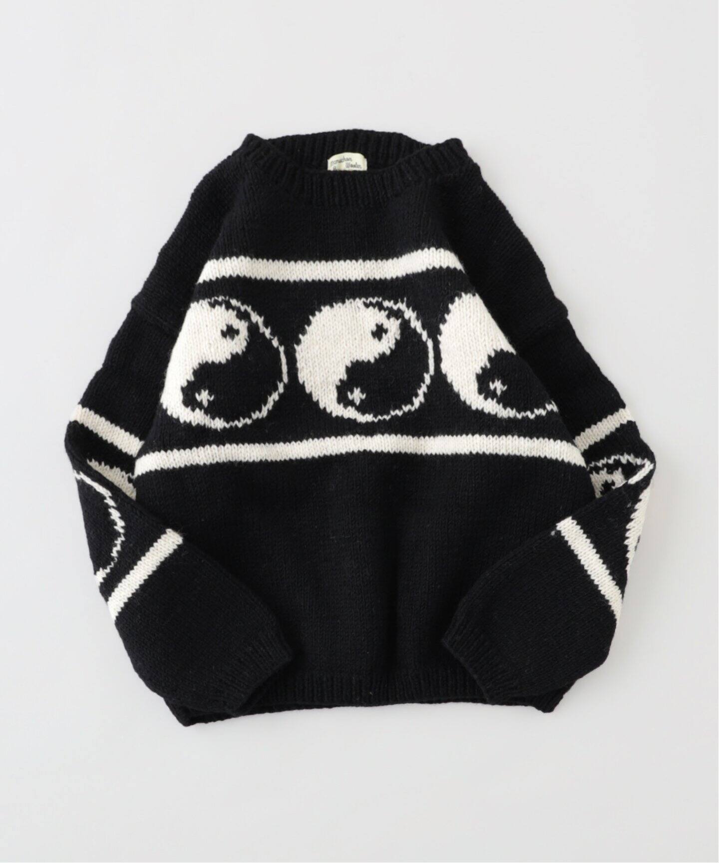 MacMahon Knitting Mills 】 +【Niche.】 Crew Neck Knit-Line YinYan 