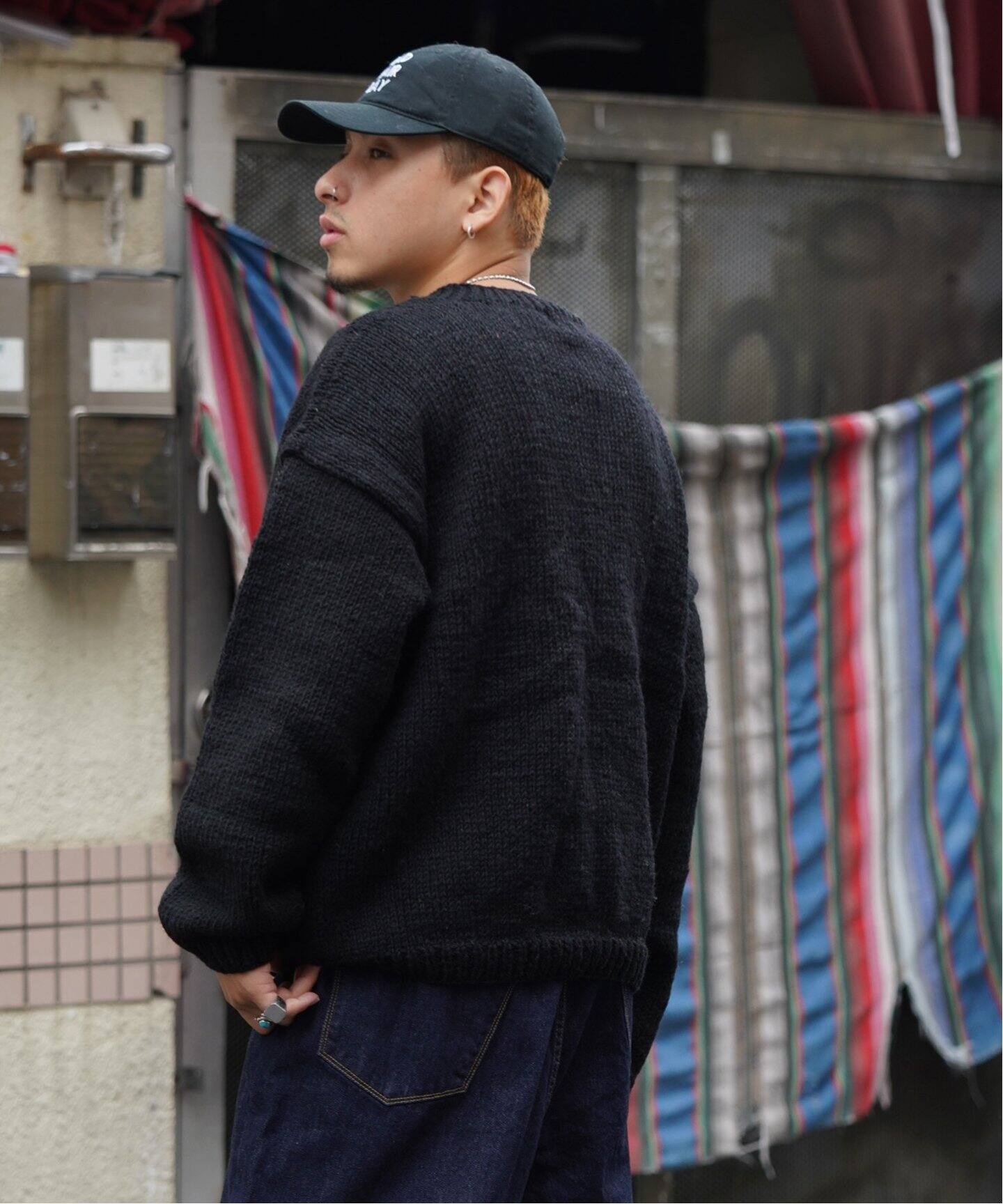 MacMahon Knitting Mills 】 +【Niche.】 Crew Neck Knit-NEW YORK 