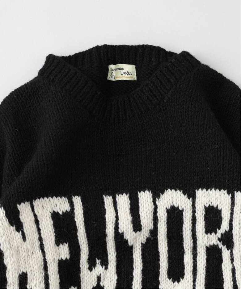 MacMahon Knitting Mills 】 +【Niche.】 Crew Neck Knit-NEW YORK 
