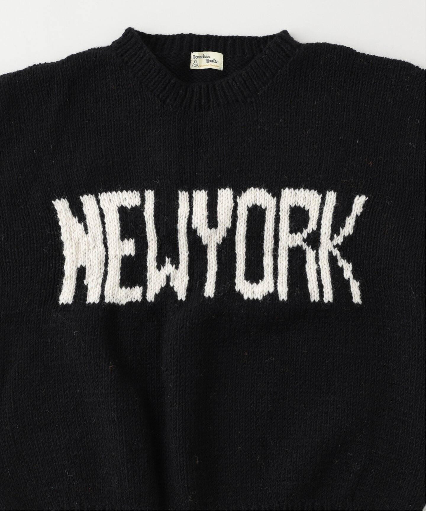 MacMahon Knitting Mills 】 +【Niche.】 Crew Neck Knit-NEW YORK 
