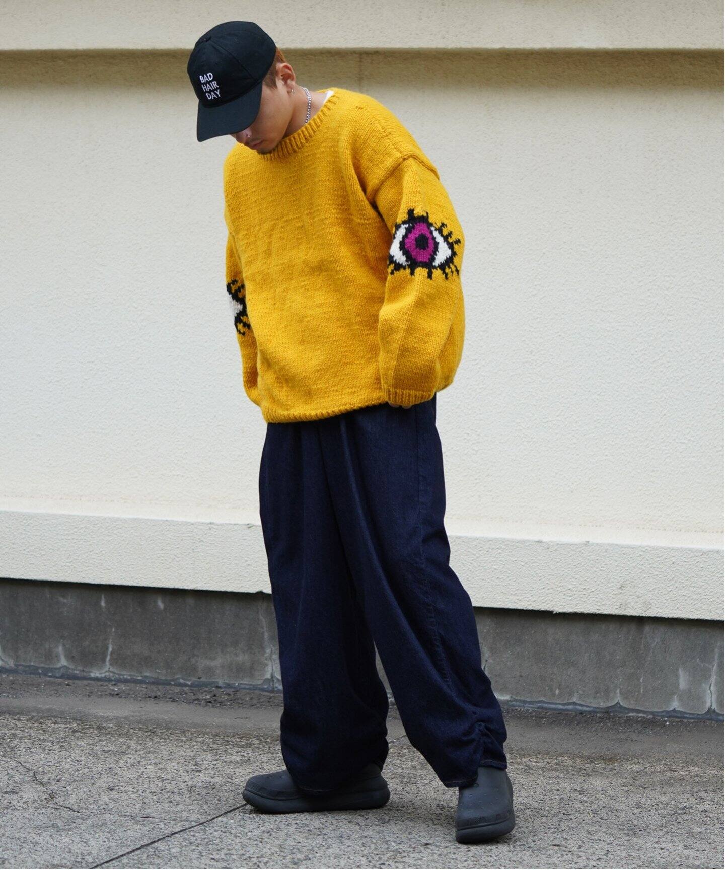 MacMahon Knitting Mills 】 +【Niche.】Crew Neck Knit-Eyes（ニット 