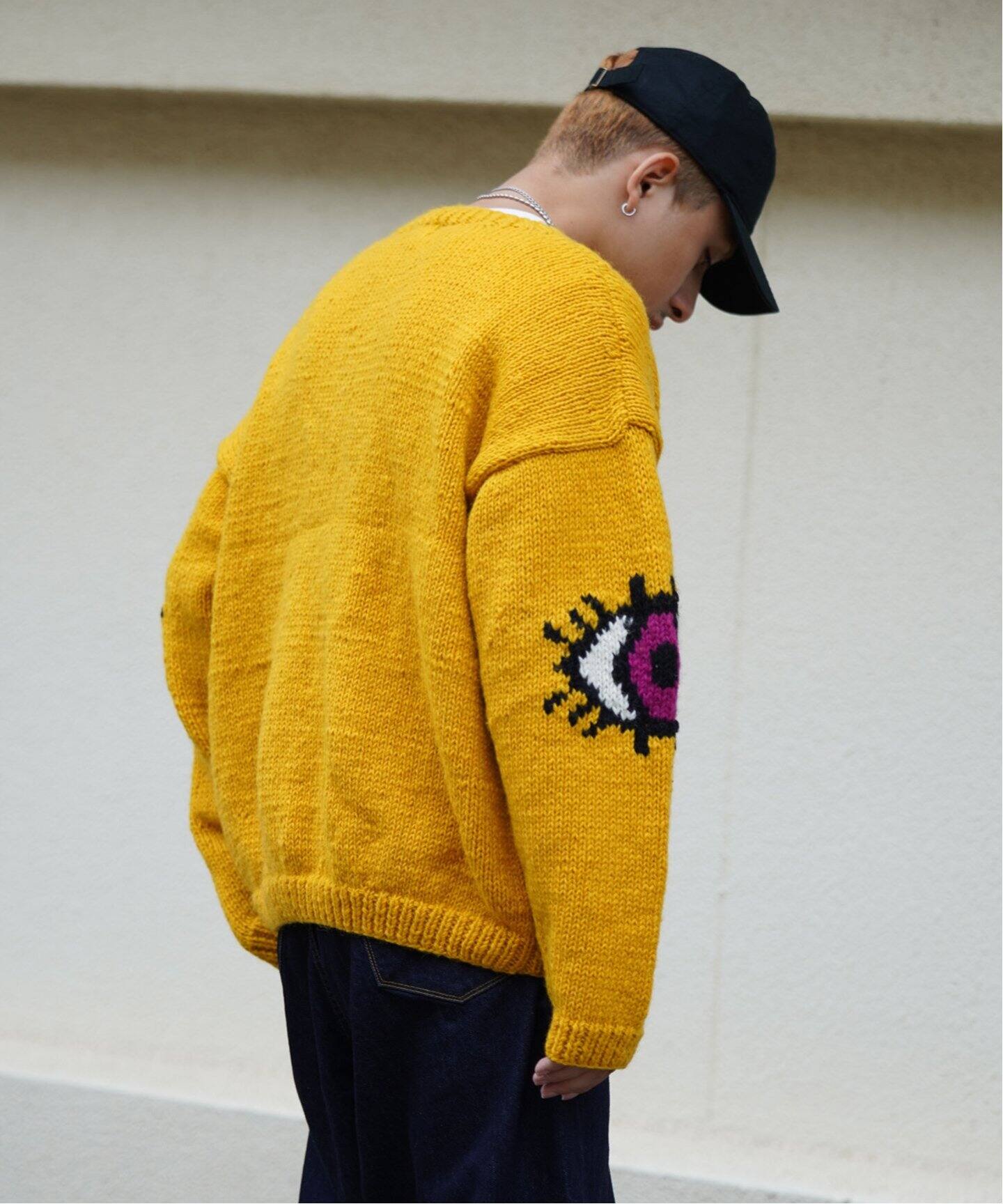 MacMahon Knitting Mills 】 +【Niche.】Crew Neck Knit-Eyes（ニット 