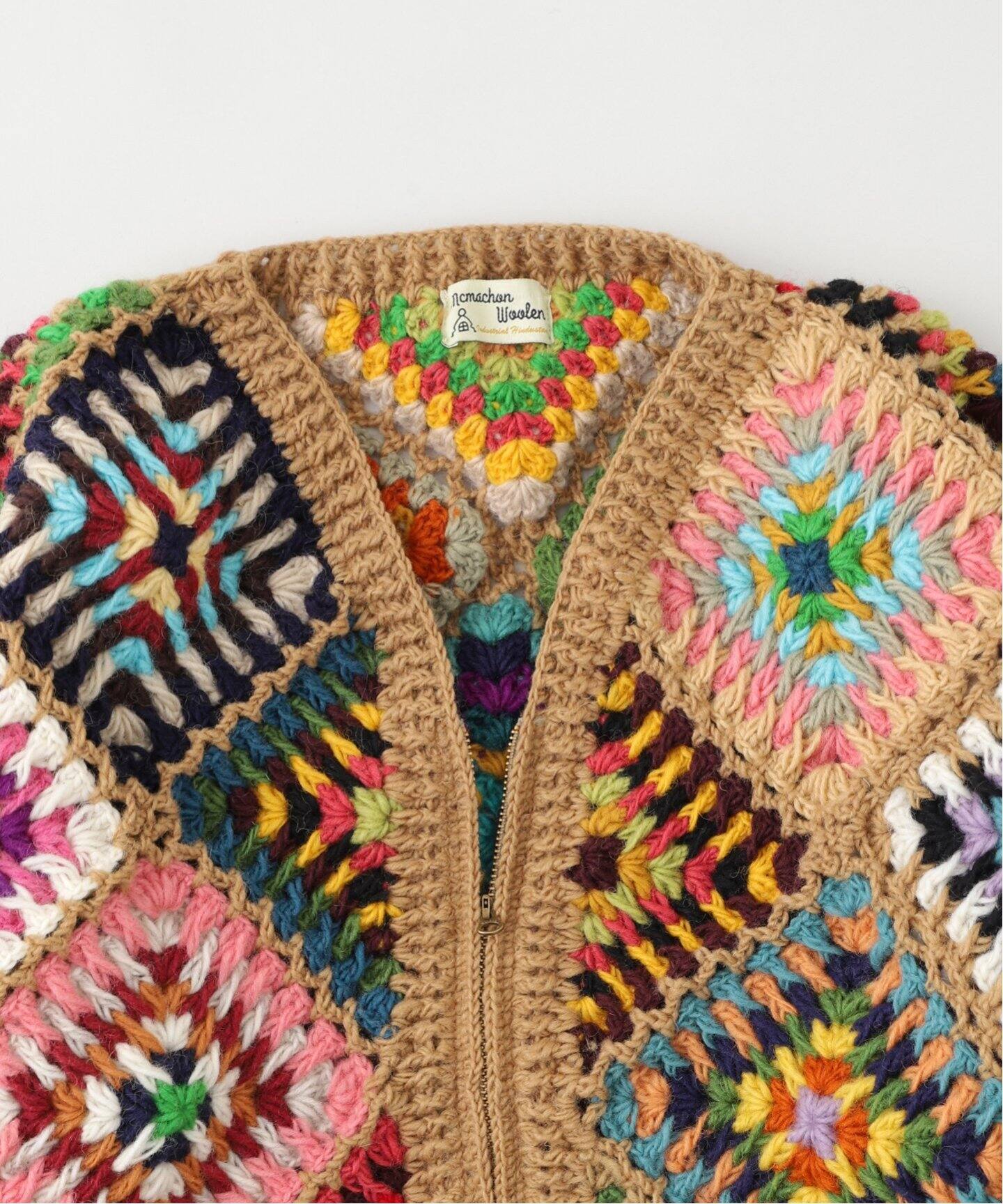 24ss MacMahon Knitting 寝る Mills ジップカーディガン