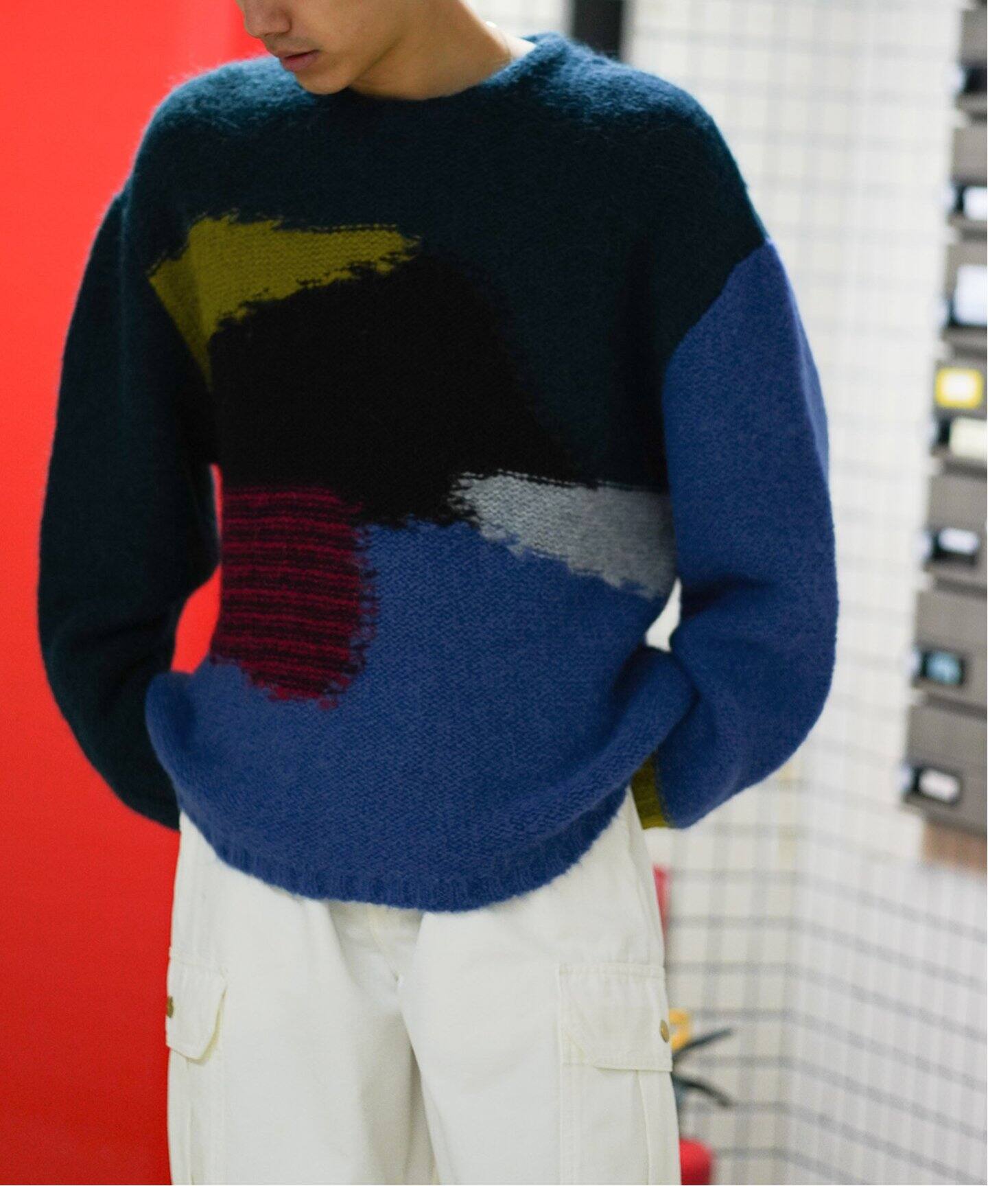 BRAIN DEAD/ブレインデッド BOXY KNIT SWEATER（ニット／セーター 