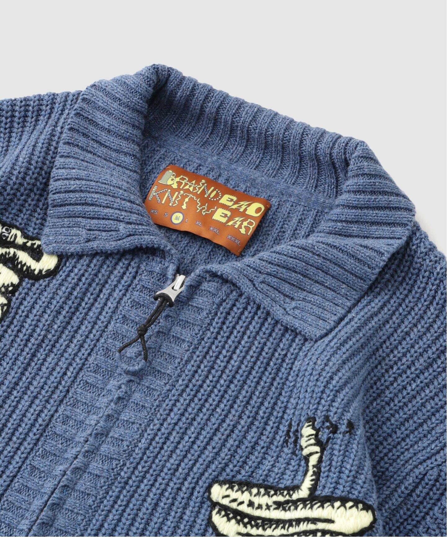BRAIN DEAD/ブレインデッド DEAD SNAKE CHARMER ZIP UP CARDIGAN 