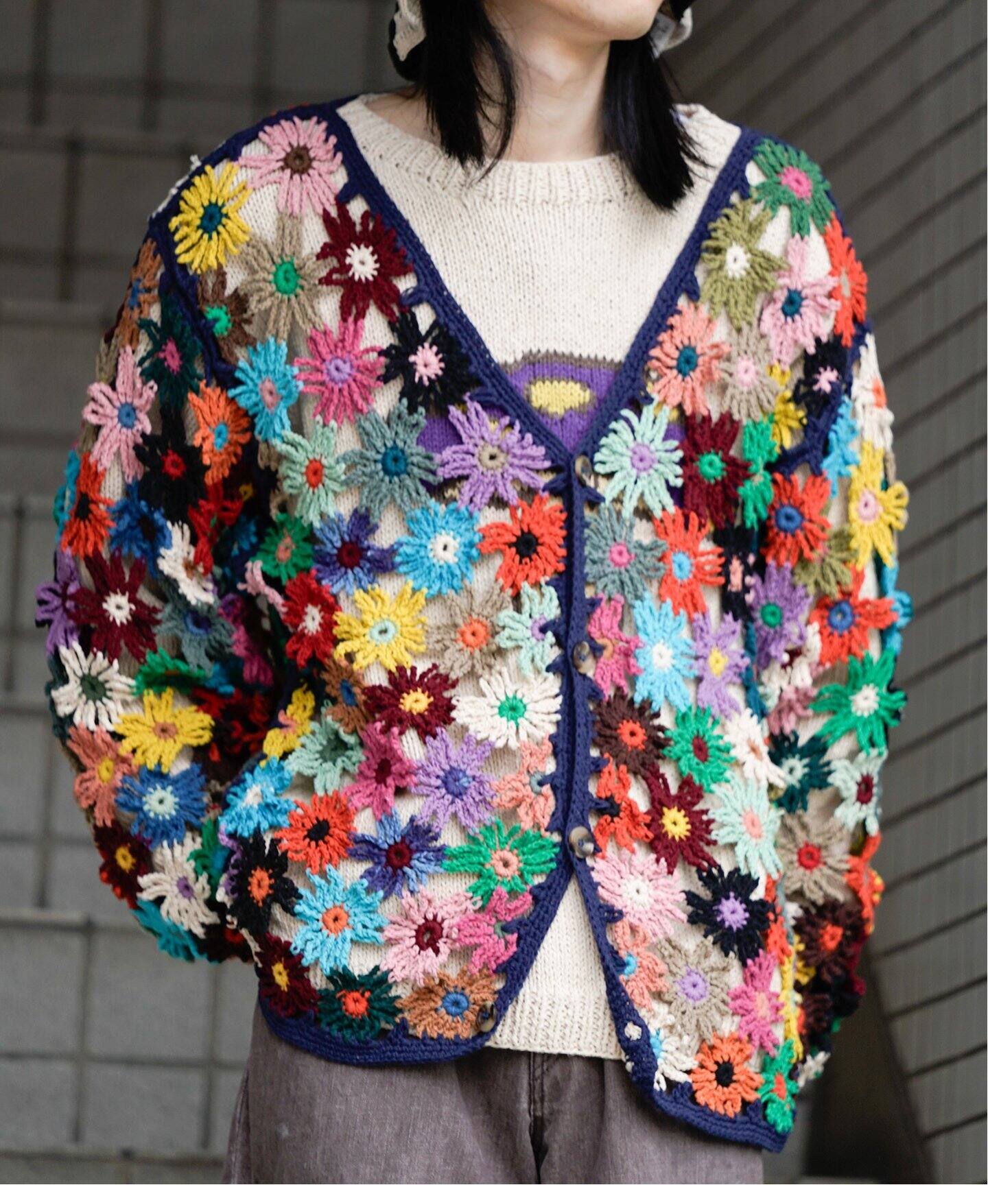 MacMahon Knitting Mills/マクマホンニッティングミルズ】Chain Flower 