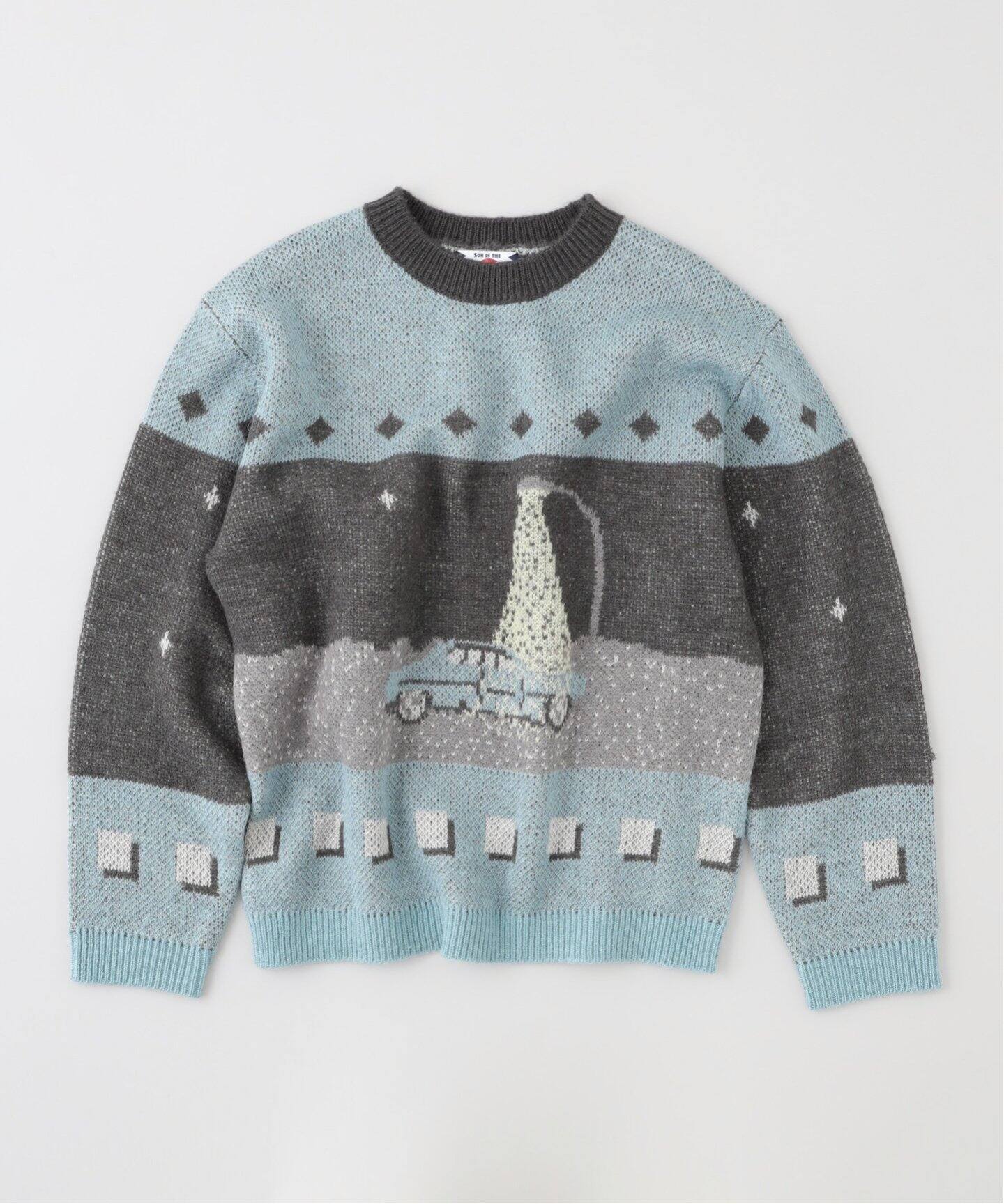 SON OF THE CHEESE / サノバチーズ HIGHWAY CREWNECK SWEATER（ニット 