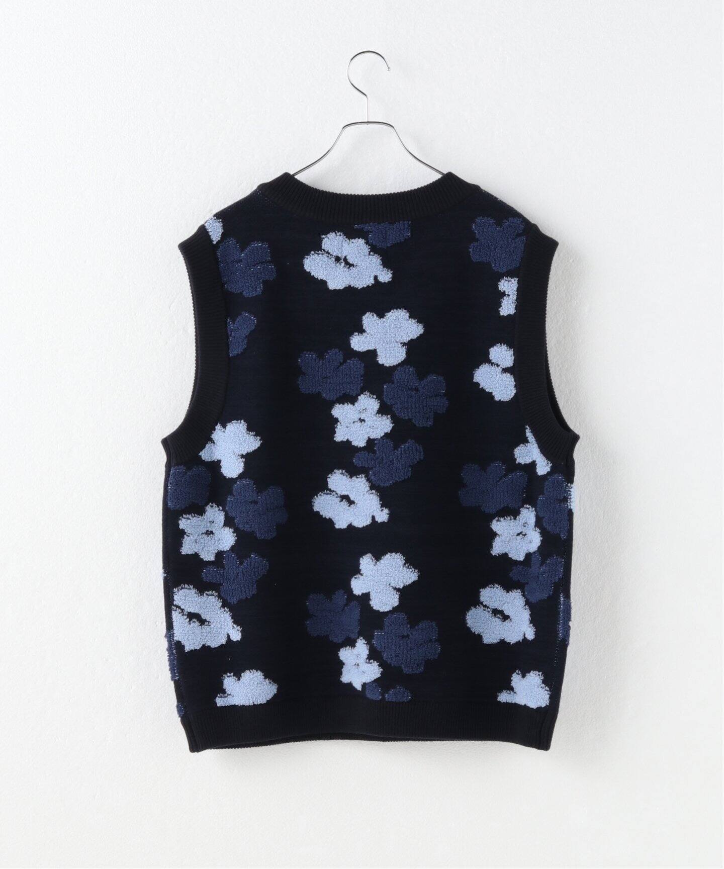 SON OF THE CHEESE / サノバチーズ】 Flower Pattern Knit Vest 