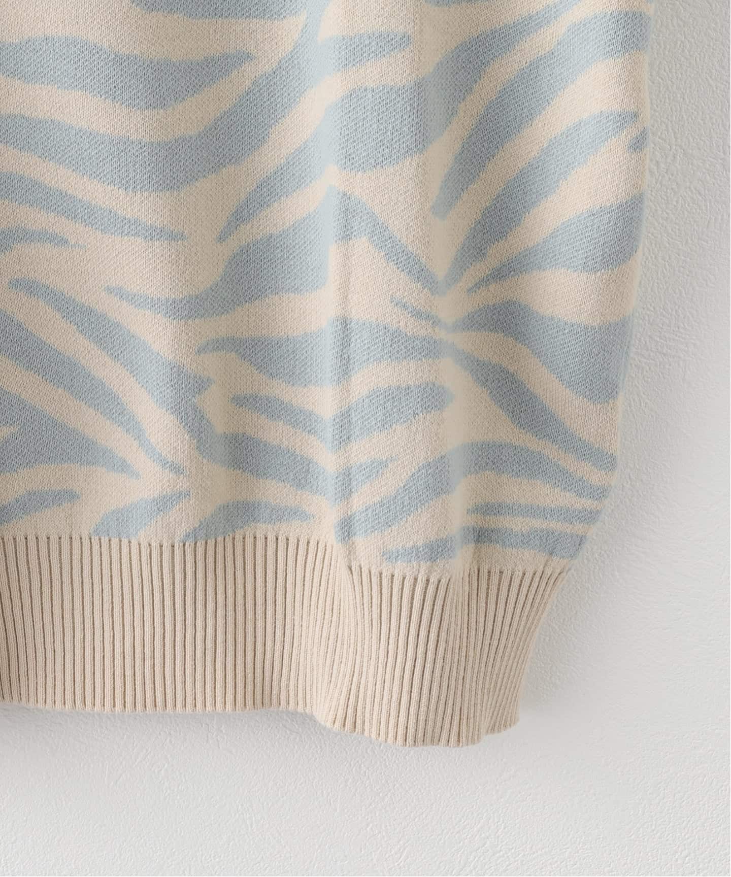 KEBOZ ZEBRA KNIT S/S POLOSHIRT（ニット／セーター）｜B.C