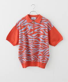 KEBOZ ZEBRA KNIT S/S POLOSHIRT（ニット／セーター）｜B.C STOCK 