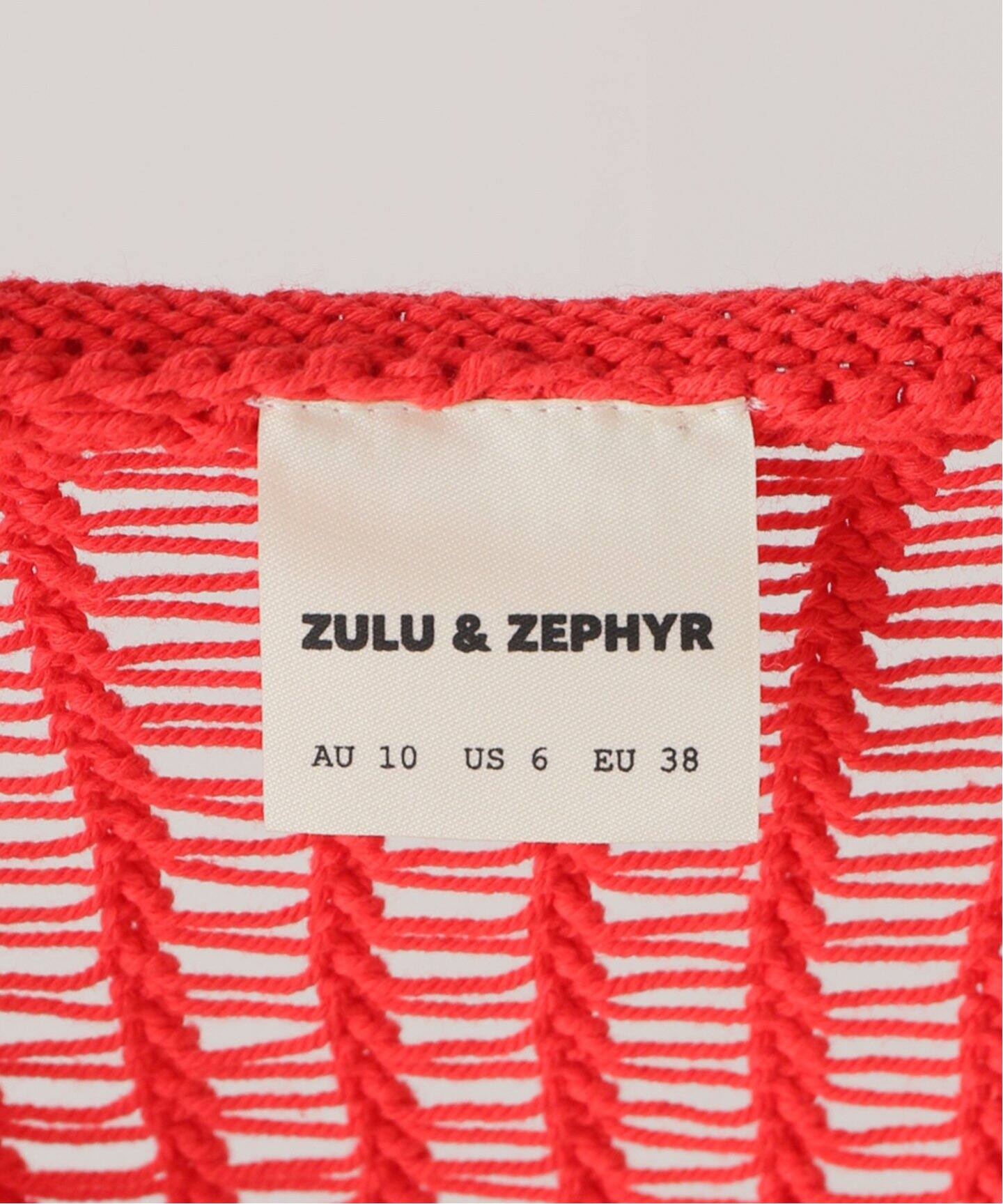 ZULU&ZEPHYR/ズールーアンドゼファー】CROCHET TOP（ニット／セーター  