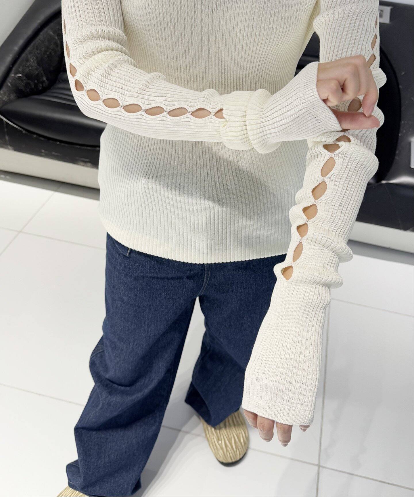 HAKUJI/ハクジ】ホールスリーブニット（ニット／セーター）｜EDIT.FOR  