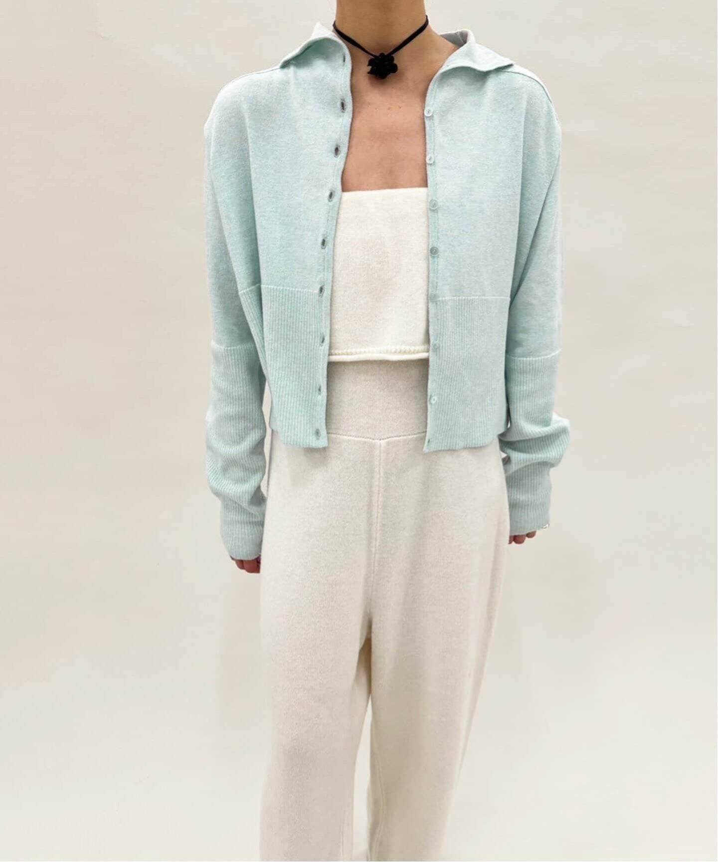 追加》【Hella/ヘラ】別注 HIGHNECK KNIT CARDIGAN（カーディガン  