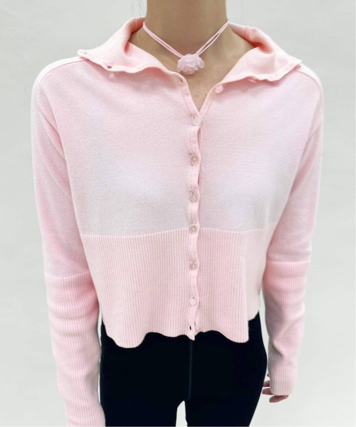 追加》【Hella/ヘラ】別注 HIGHNECK KNIT CARDIGAN（カーディガン 