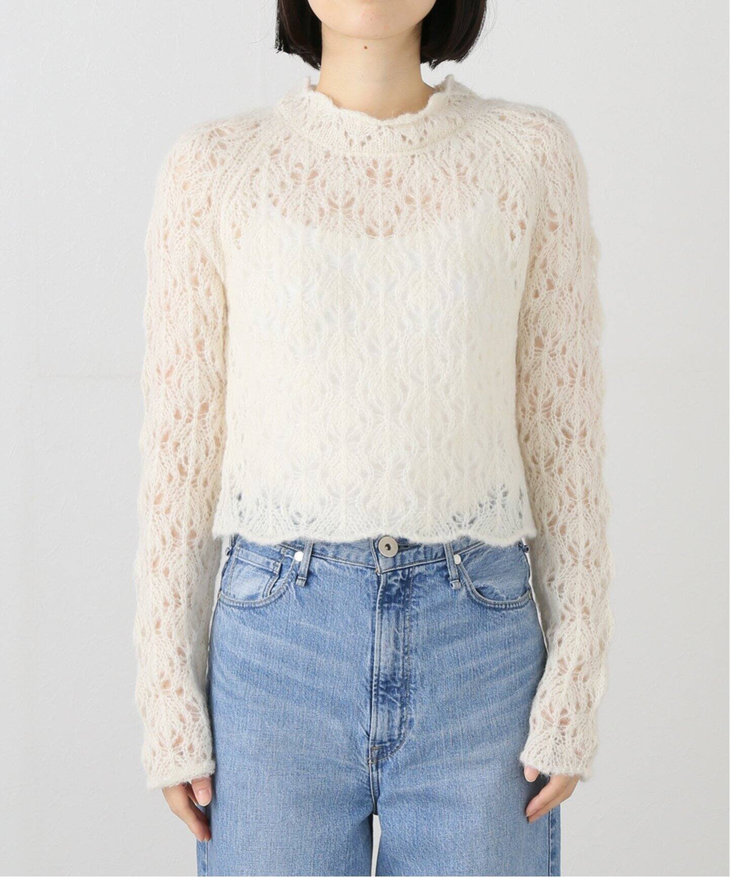 AYNI/アイニ】シアークロップドニット（ニット／セーター）｜EDIT.FOR  