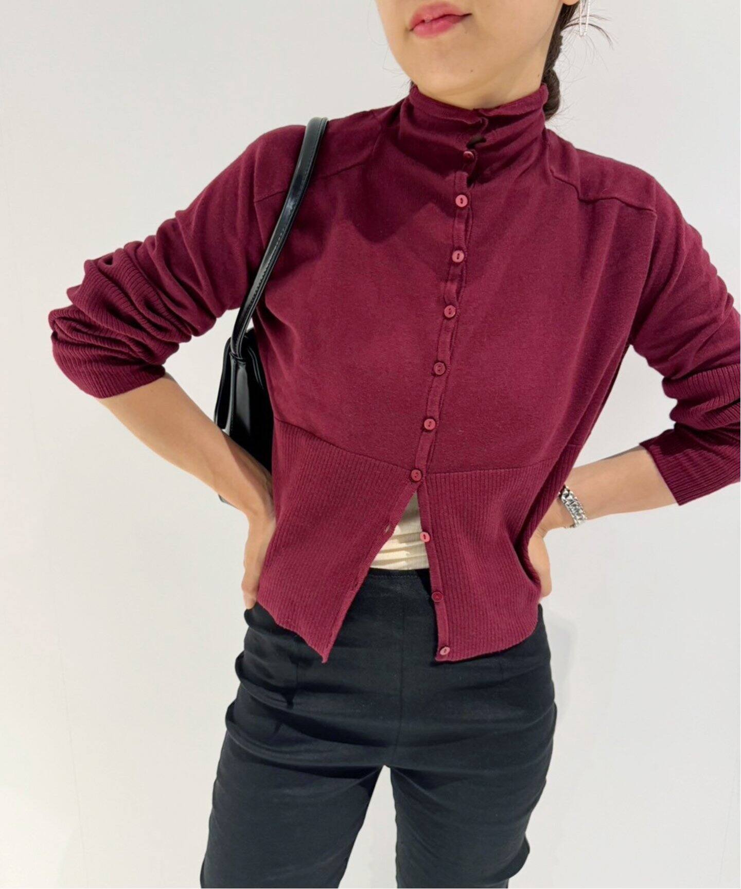 Hella/ヘラ】別注 HIGHNECK KNIT CARDIGAN（カーディガン）｜EDIT.FOR  