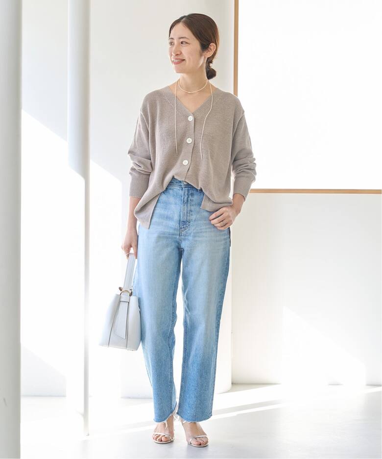 コットンナイロンテープヤーンカーディガン（カーディガン）｜IENA  