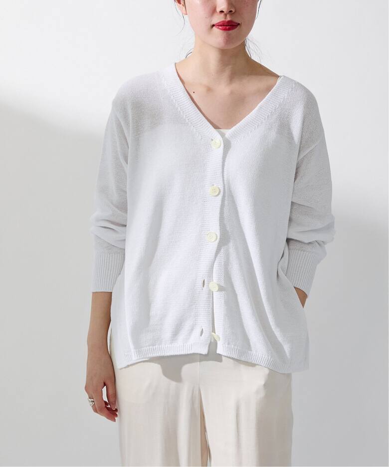 コットンナイロンテープヤーンカーディガン（カーディガン）｜IENA  