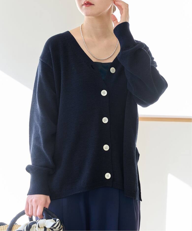 コットンナイロンテープヤーンカーディガン（カーディガン）｜IENA  