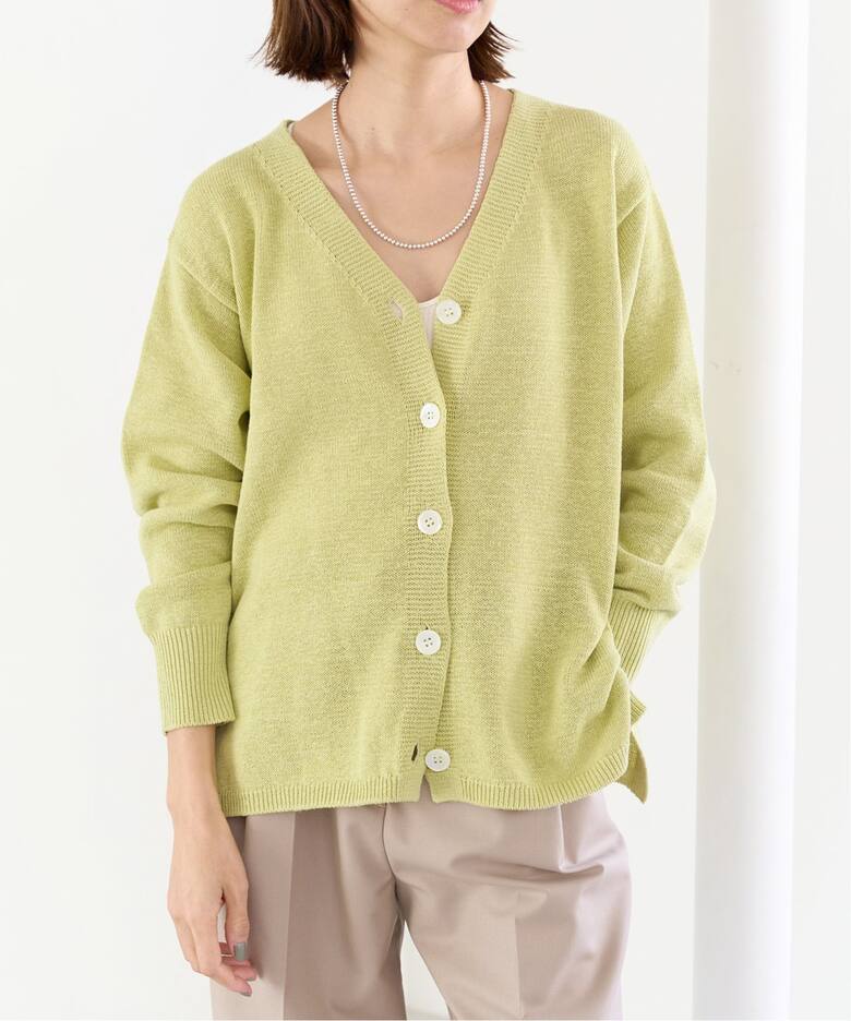 コットンナイロンテープヤーンカーディガン（カーディガン）｜IENA  