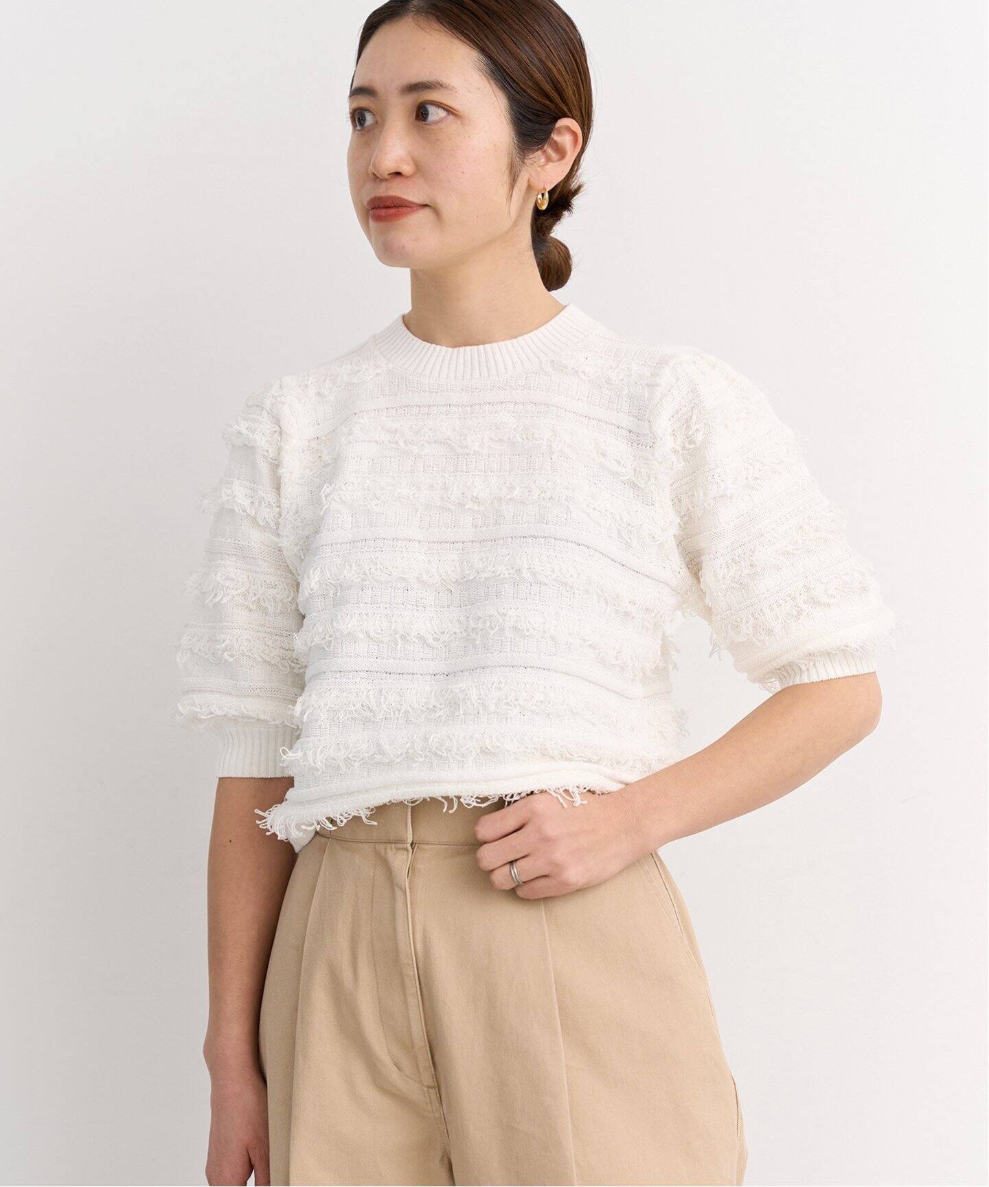 フリンジニットプルオーバー（ニット／セーター）｜IENA（イエナ）の  