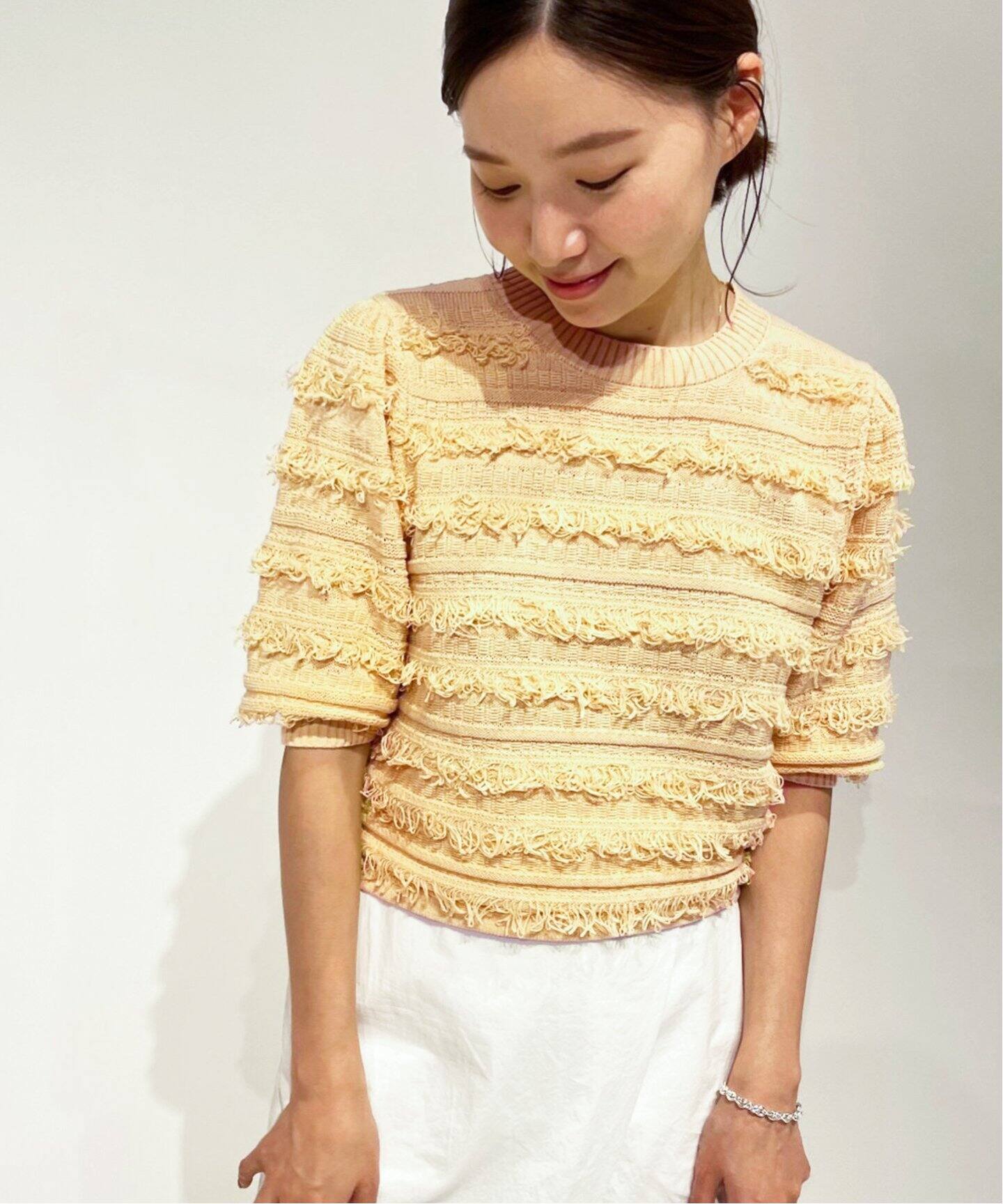 フリンジニットプルオーバー（ニット／セーター）｜IENA（イエナ）の  