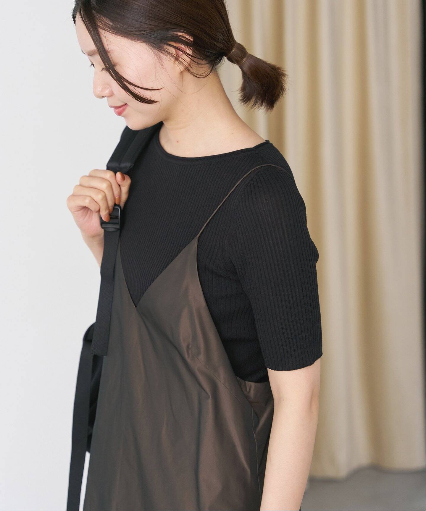 シアーリブボートネックプルオーバー（ニット／セーター）｜IENA  