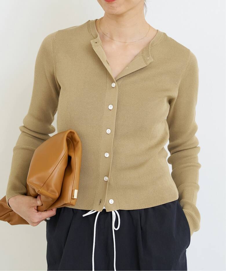 2*1リブショートカーディガン（カーディガン）｜IENA（イエナ）の通販  