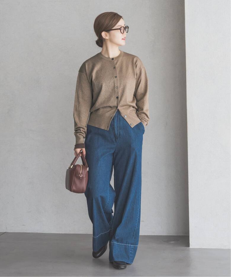 LEVITA ロングスリーブクルーカーディガン（カーディガン）｜IENA  