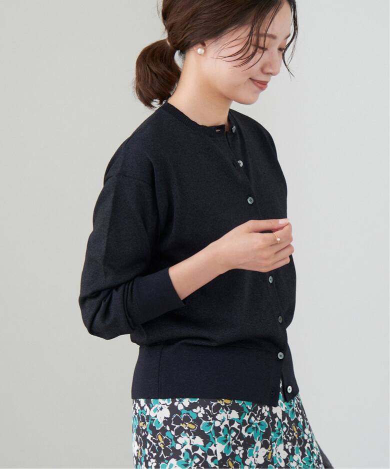 WEB限定/追加》LEVITA ロングスリーブクルーカーディガン  