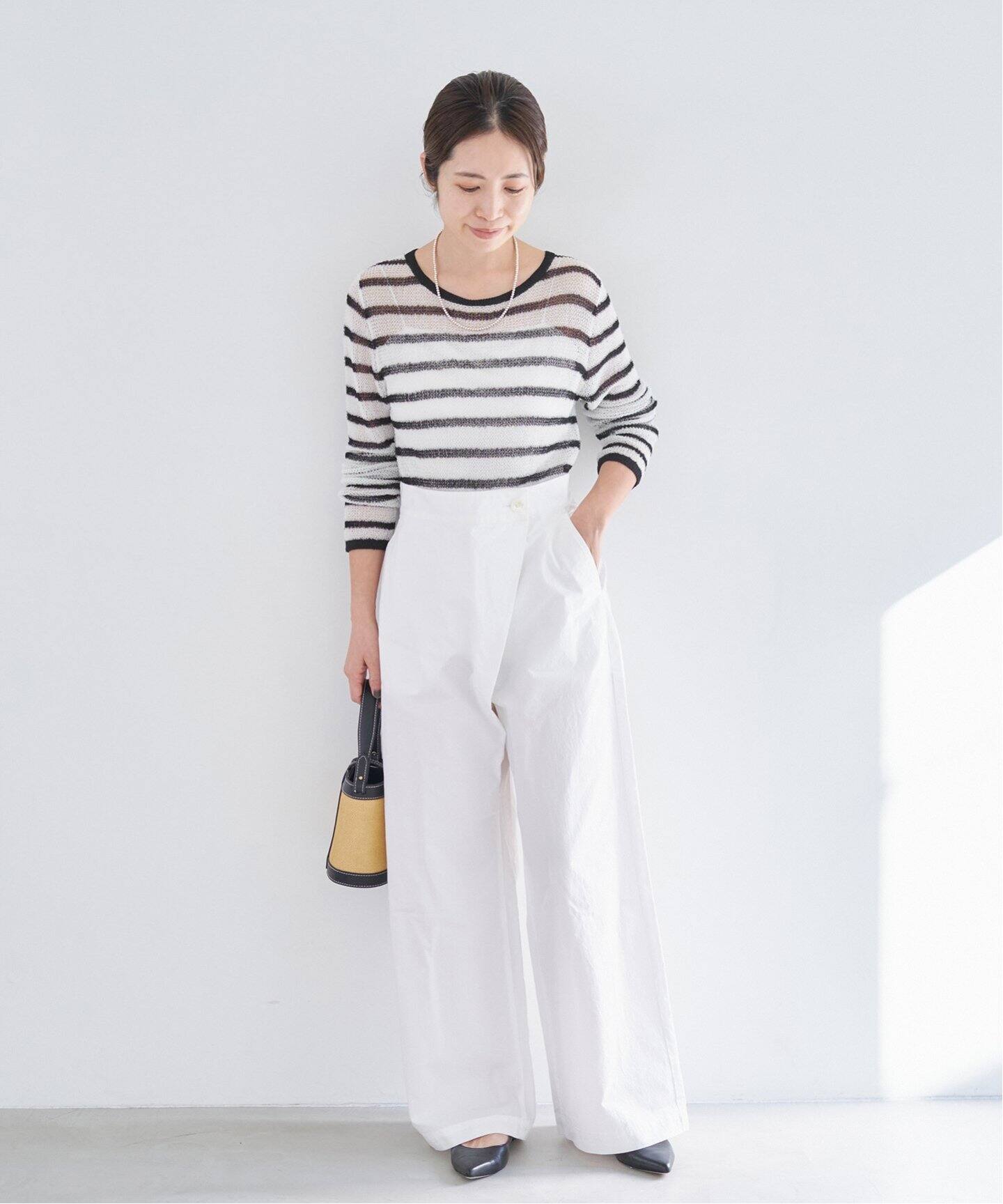 シアーボーダープルオーバー（ニット／セーター）｜IENA（イエナ）の  