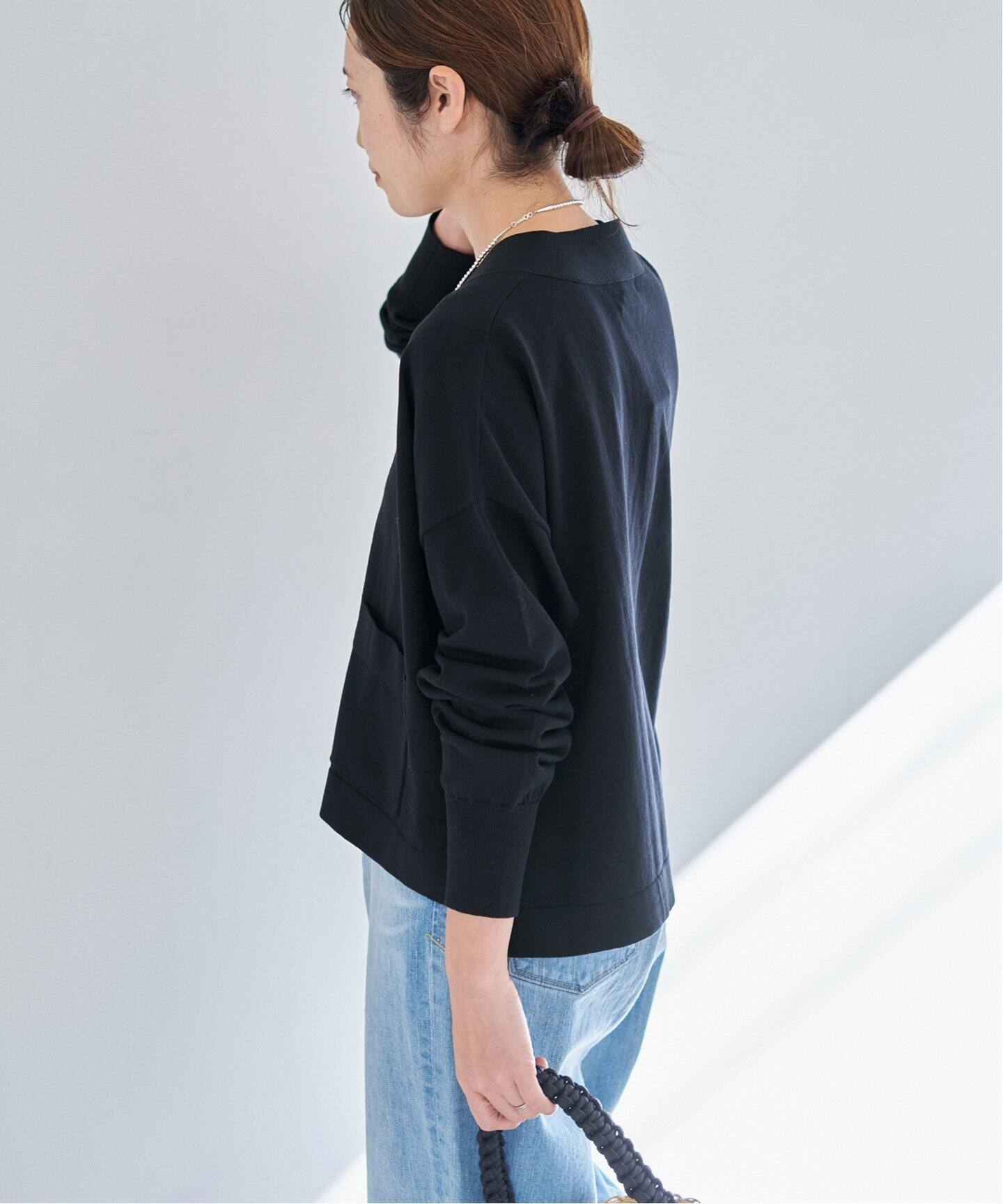 WEB限定/追加3》ドライコットン Vネックカーディガン（カーディガン  