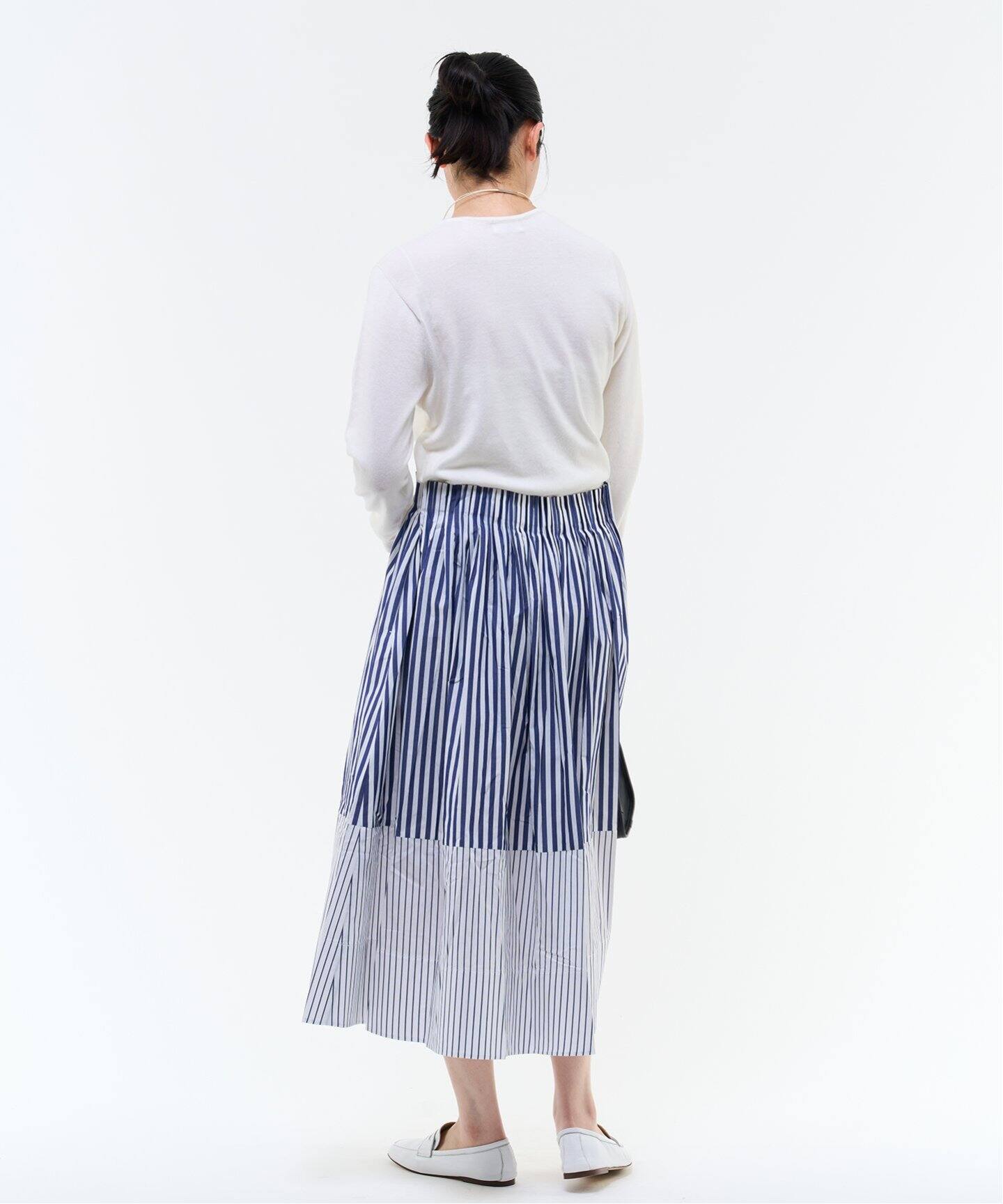☆新品☆イエナ　プルオーバー　GIZAコットン　Wシルケット　チュニック　グレー Aletta vita チュニック 羽織り ジレ 刺繍 両Vネック 綿 インド